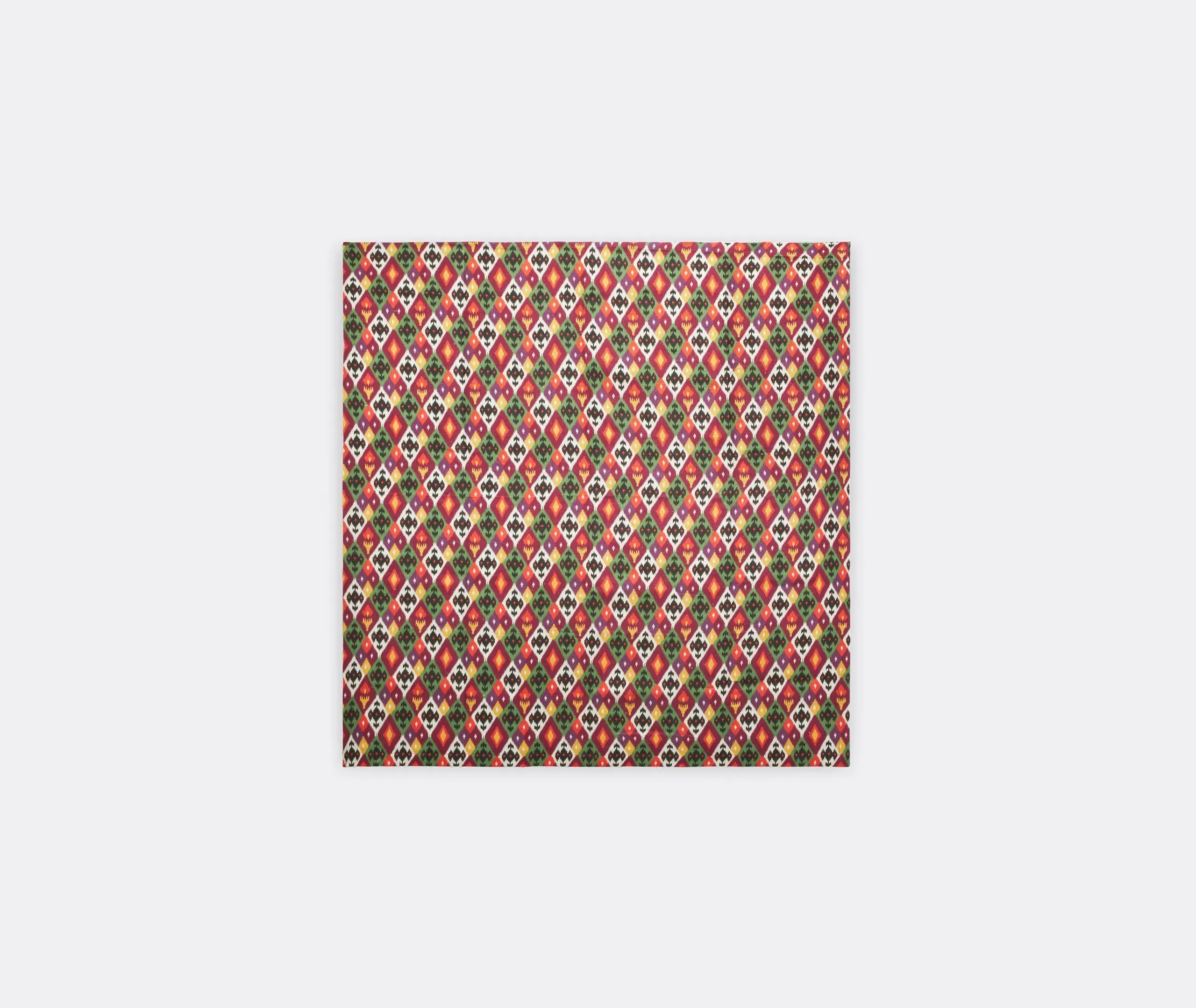 Square Tablecloth Diamond Ikat - Multicolor, Linen