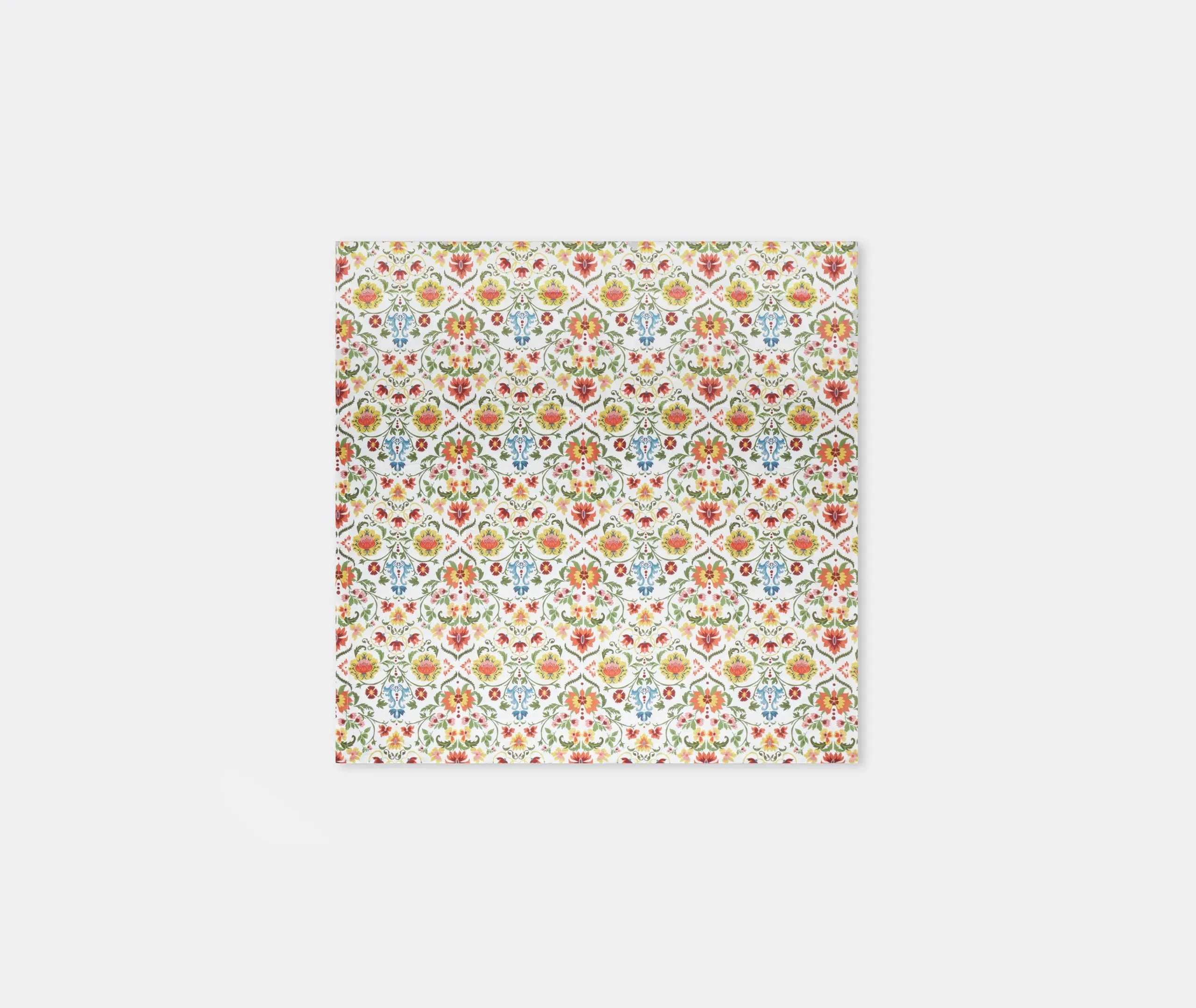 Square Tablecloth Floral Pattern - Multicolor, Linen