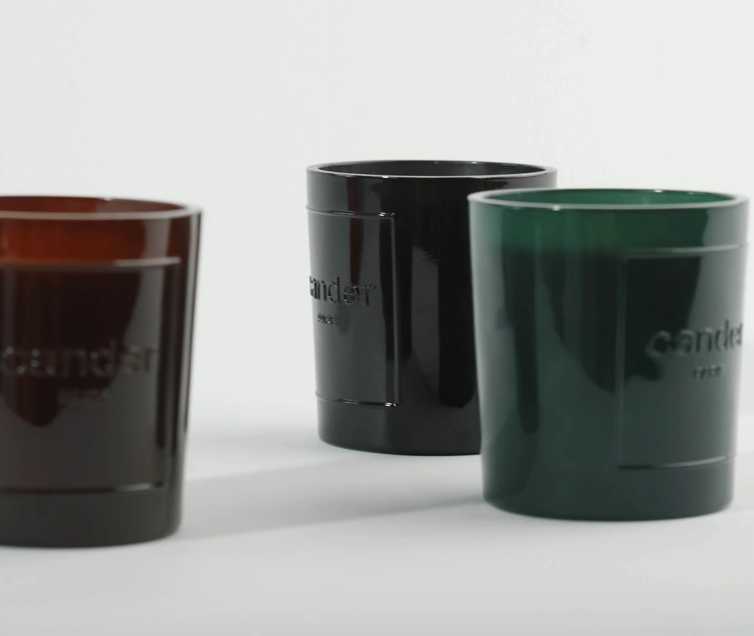 Scented Candle with Glass Container - Black