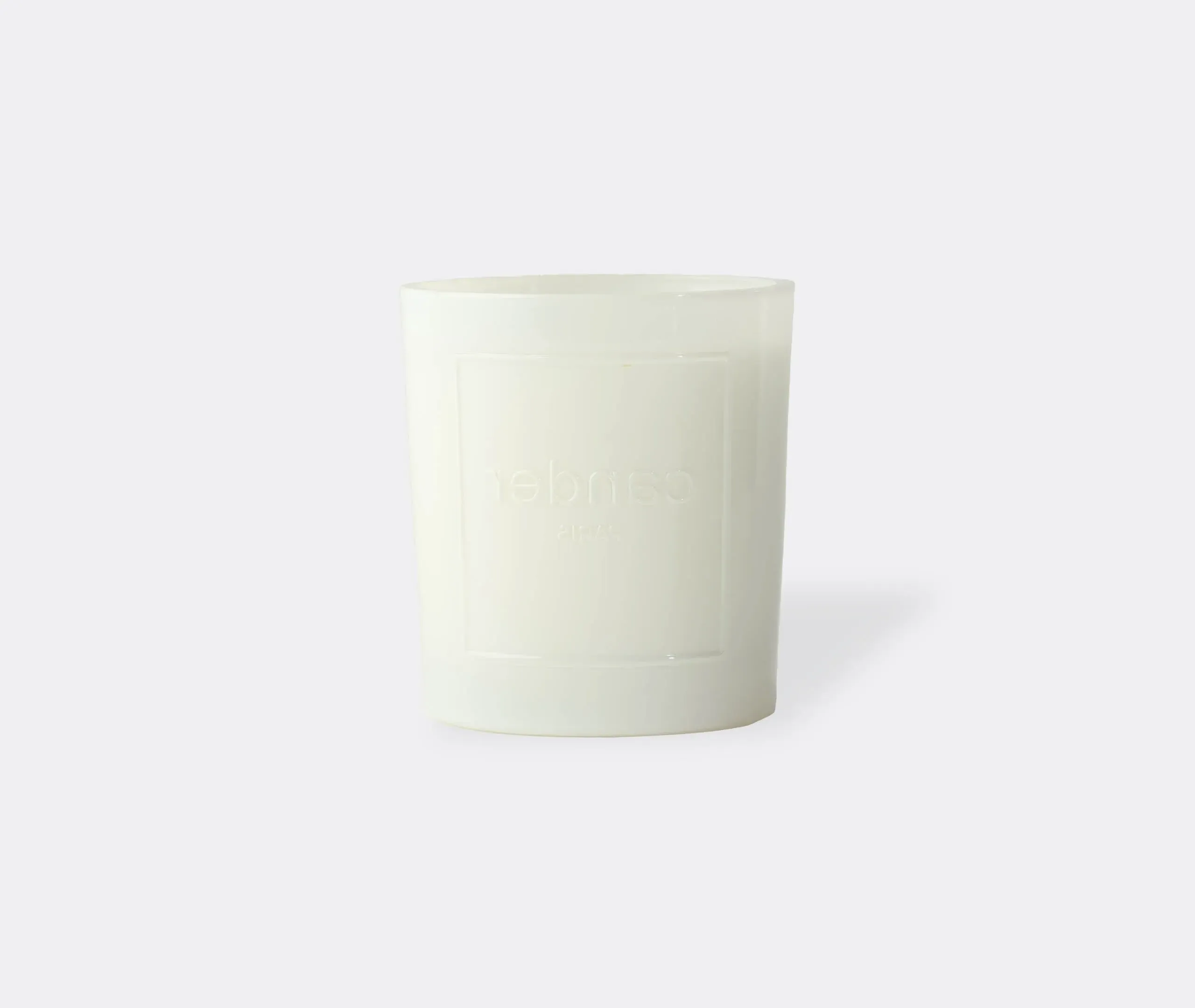 Scented Candle with Glass Container - White image