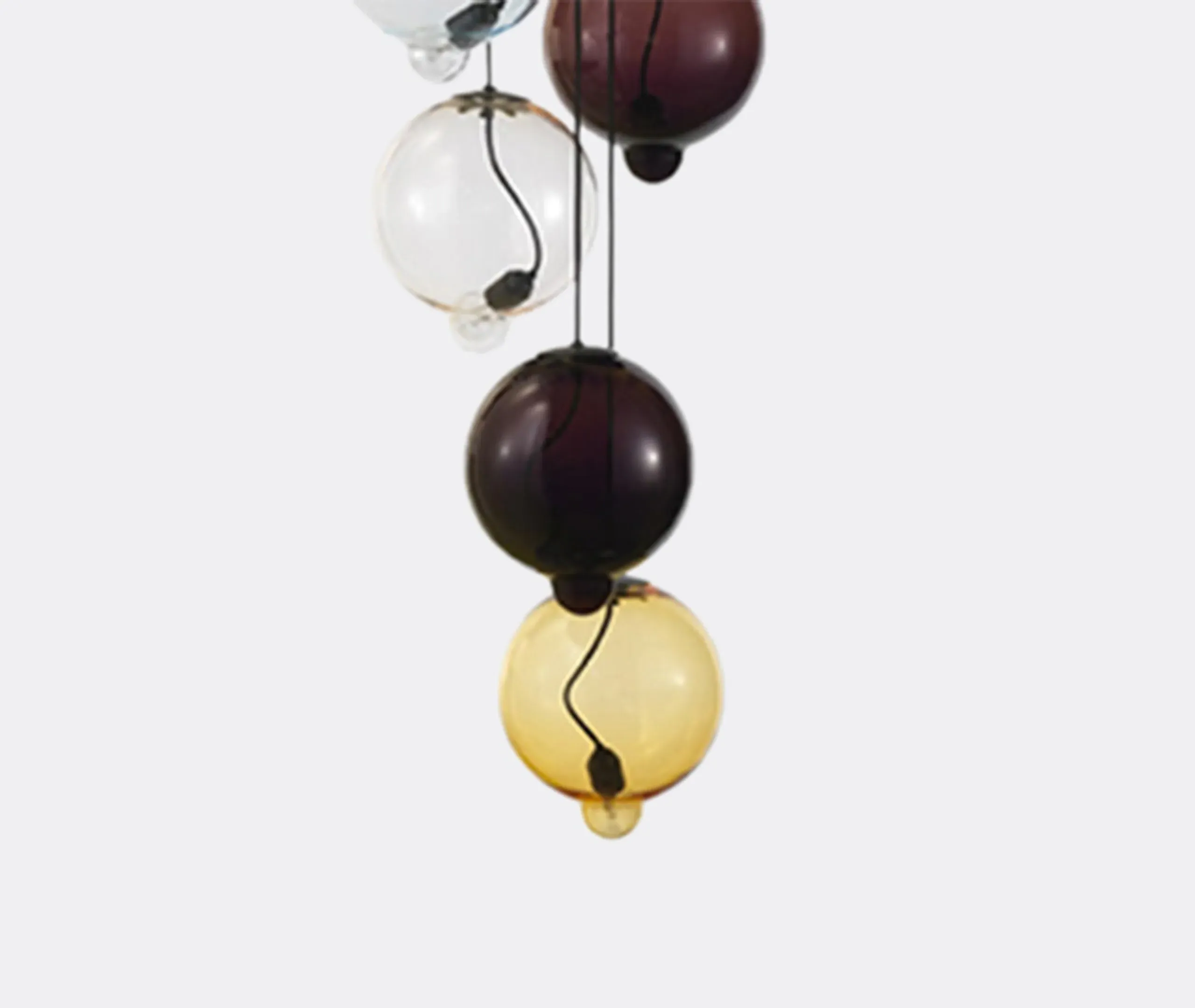 8-Light Pendant Lamp - Multicolour, Glass