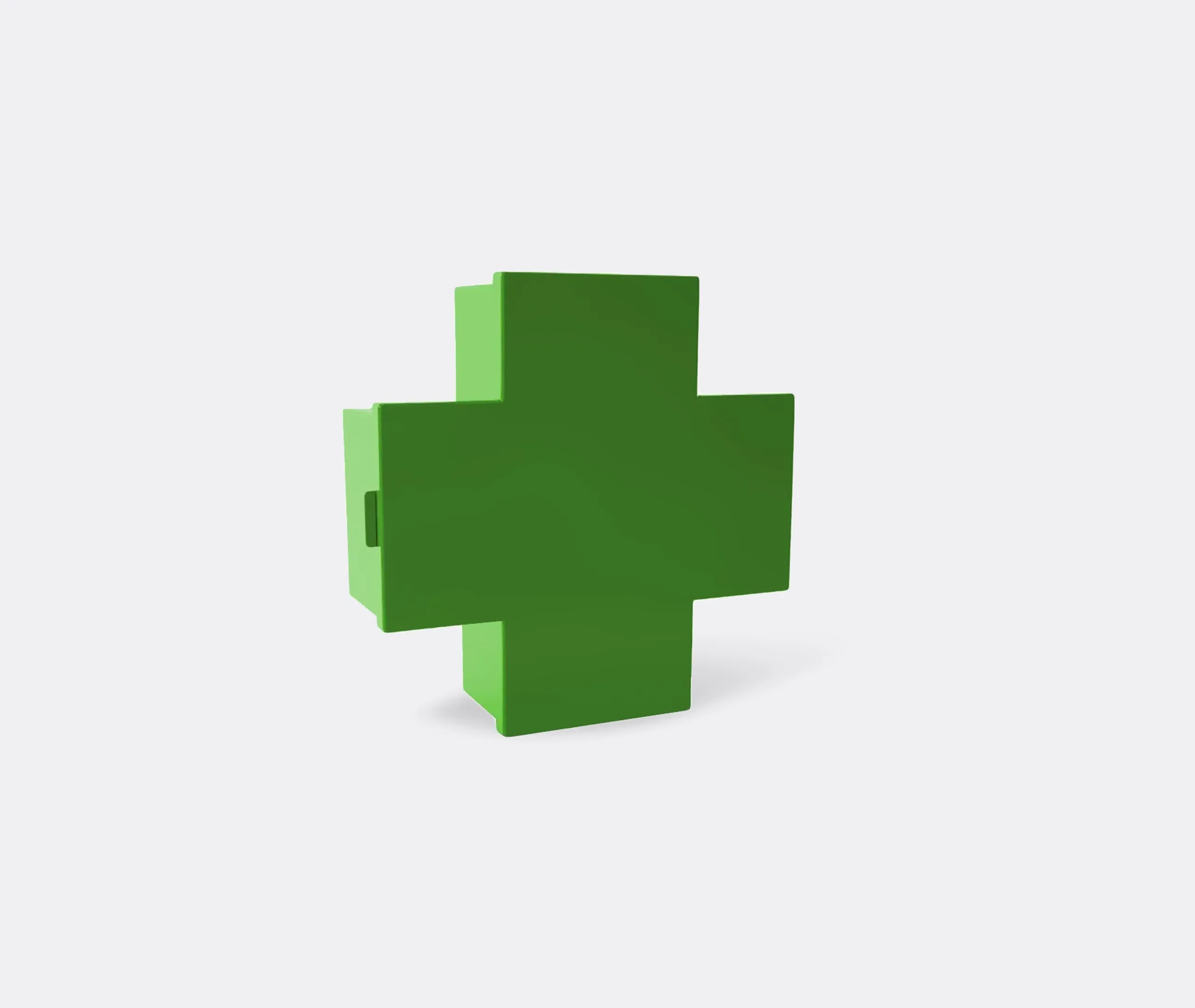 Cross Wall Cabinet with Magnetic Door - Green, Sheet Metal product