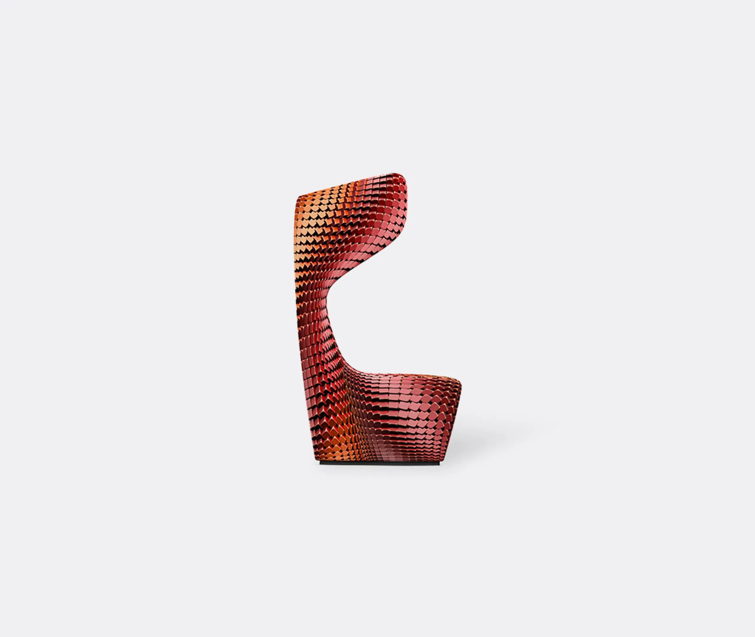 Drum Armchair - Orange, Bielastic Fabric