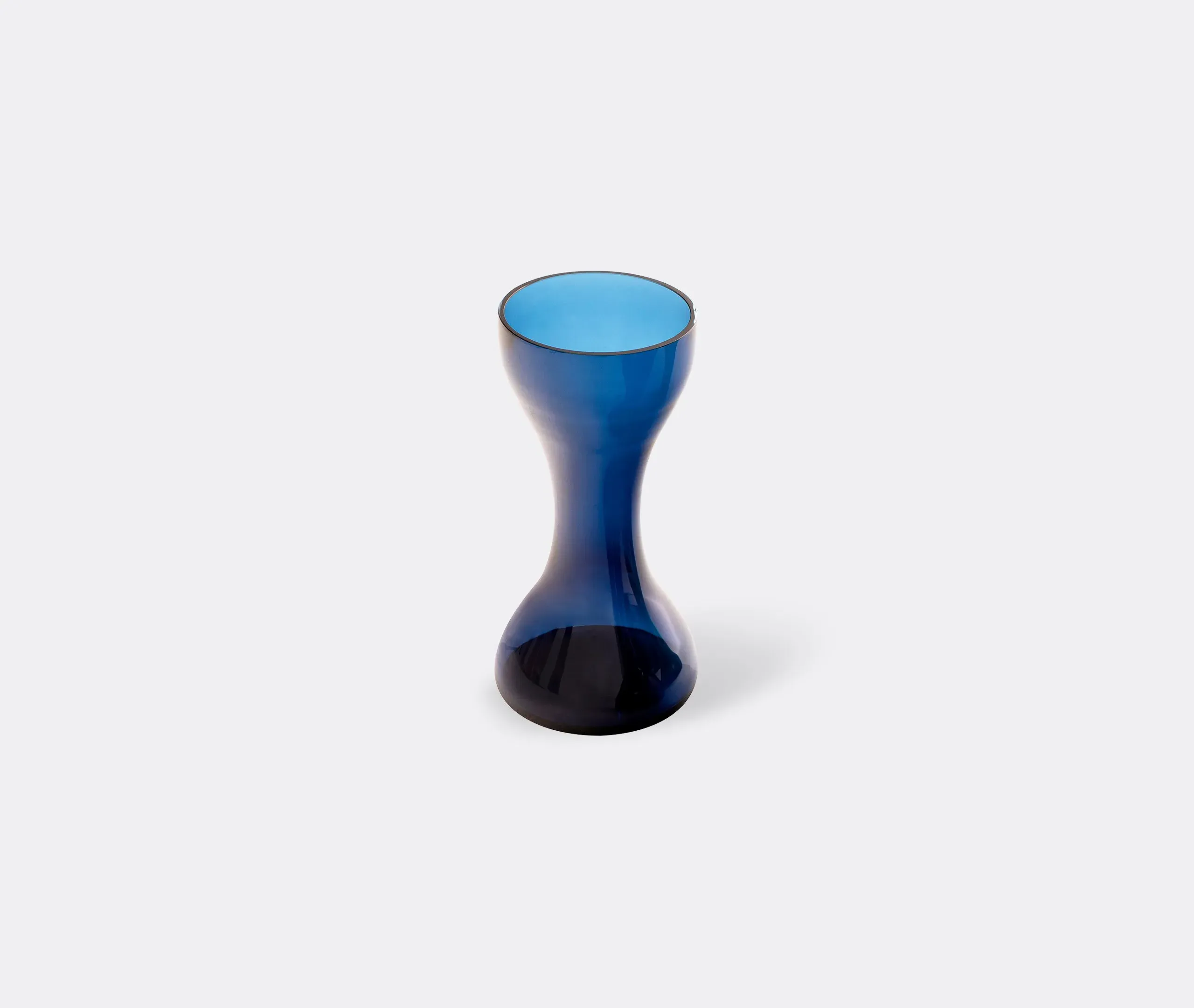 Glass Newson Vase - Avio Blue, Murano Glass