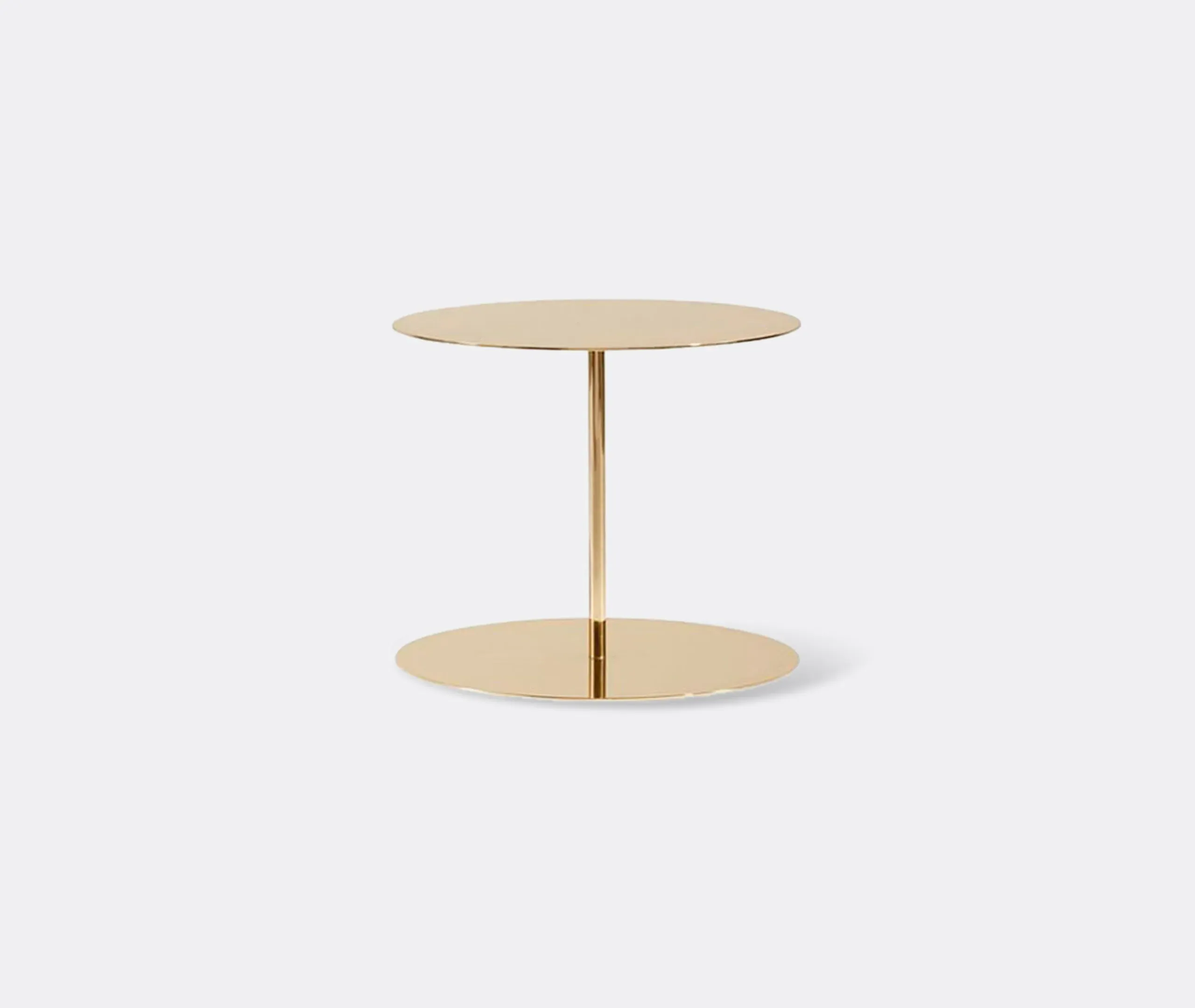 Gong Lux Round Side Table - Brass, Metal product