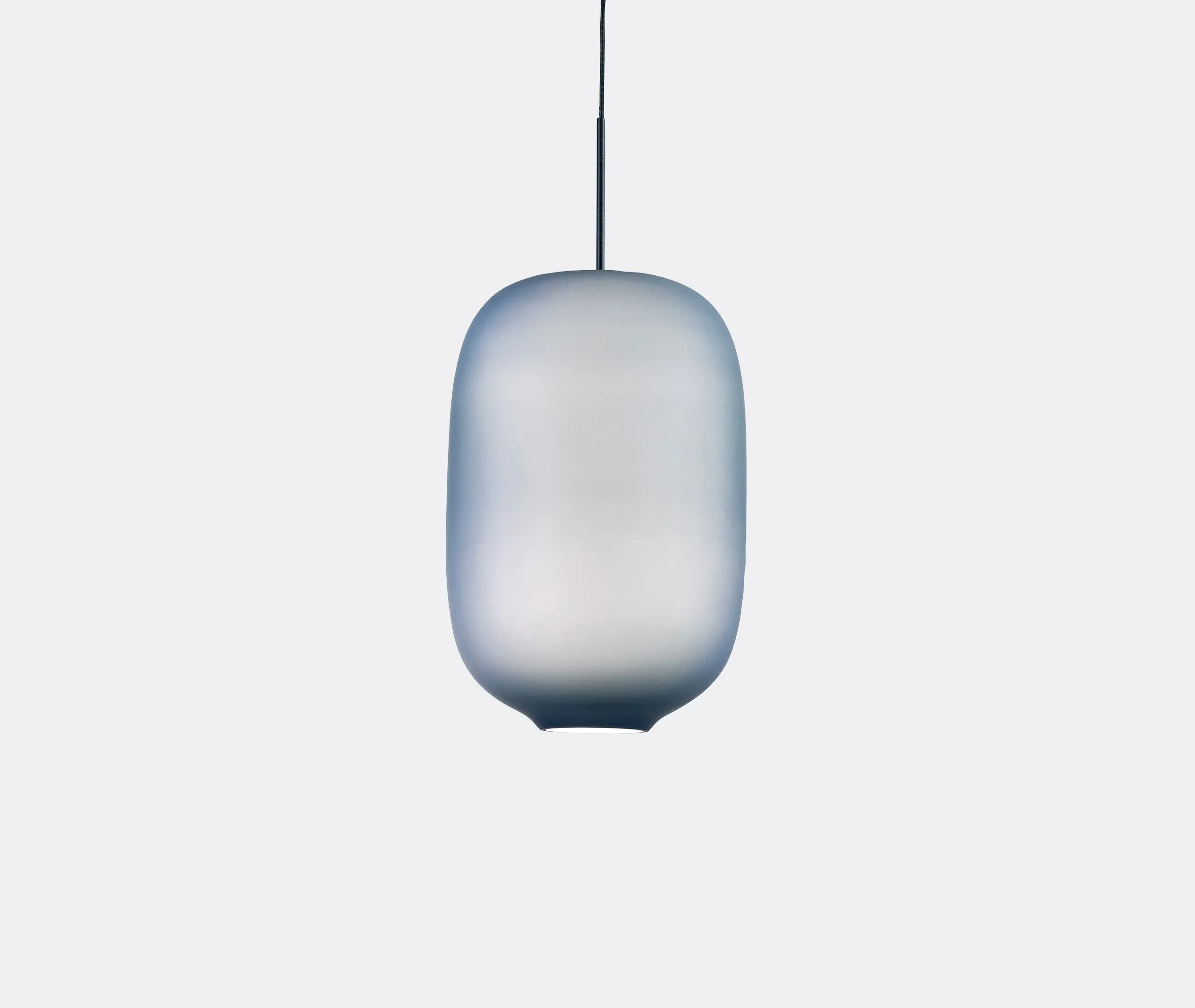 Large Pendant Lamp - Blue, Glass