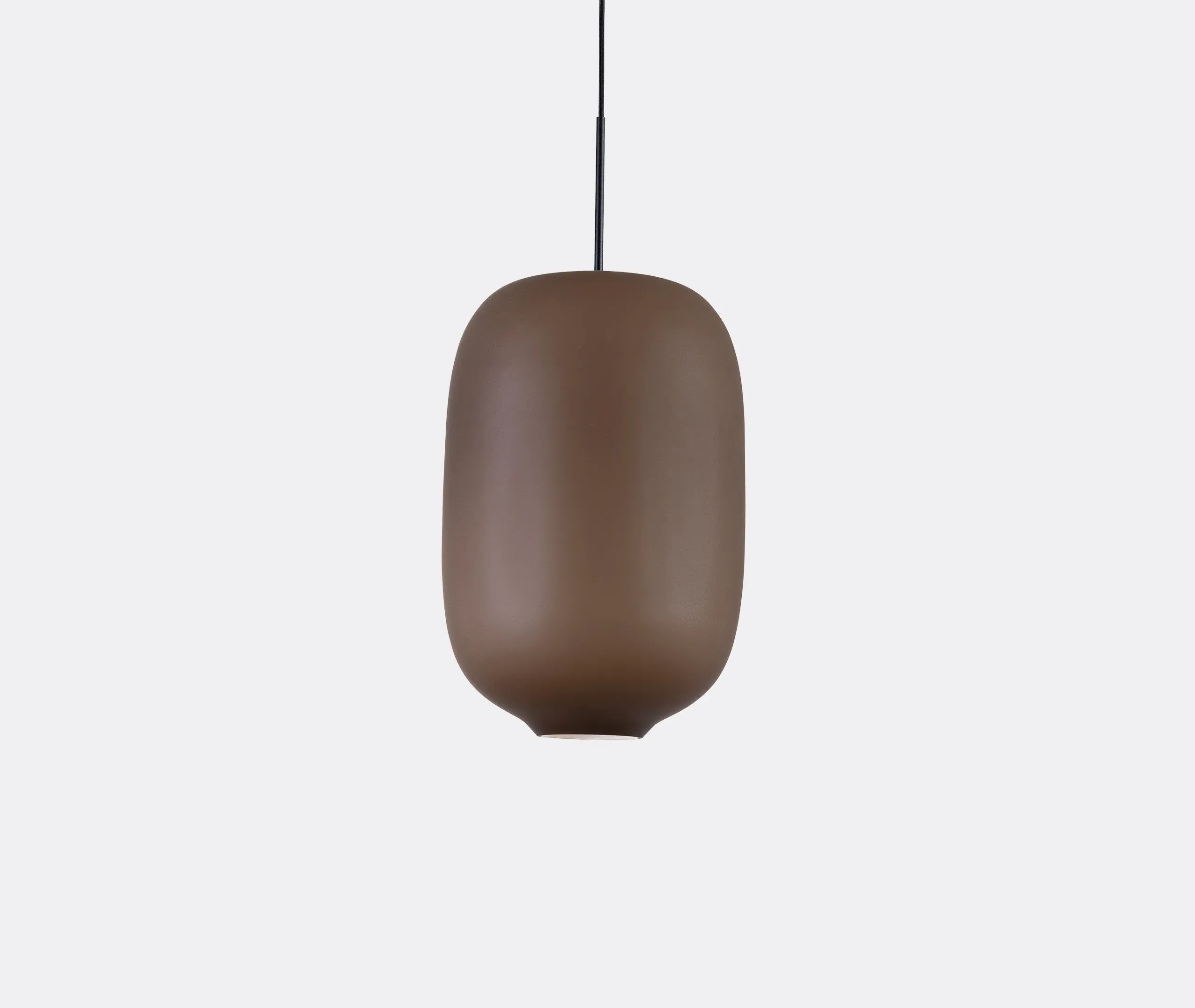 Large Pendant Lamp - Brown, Glass