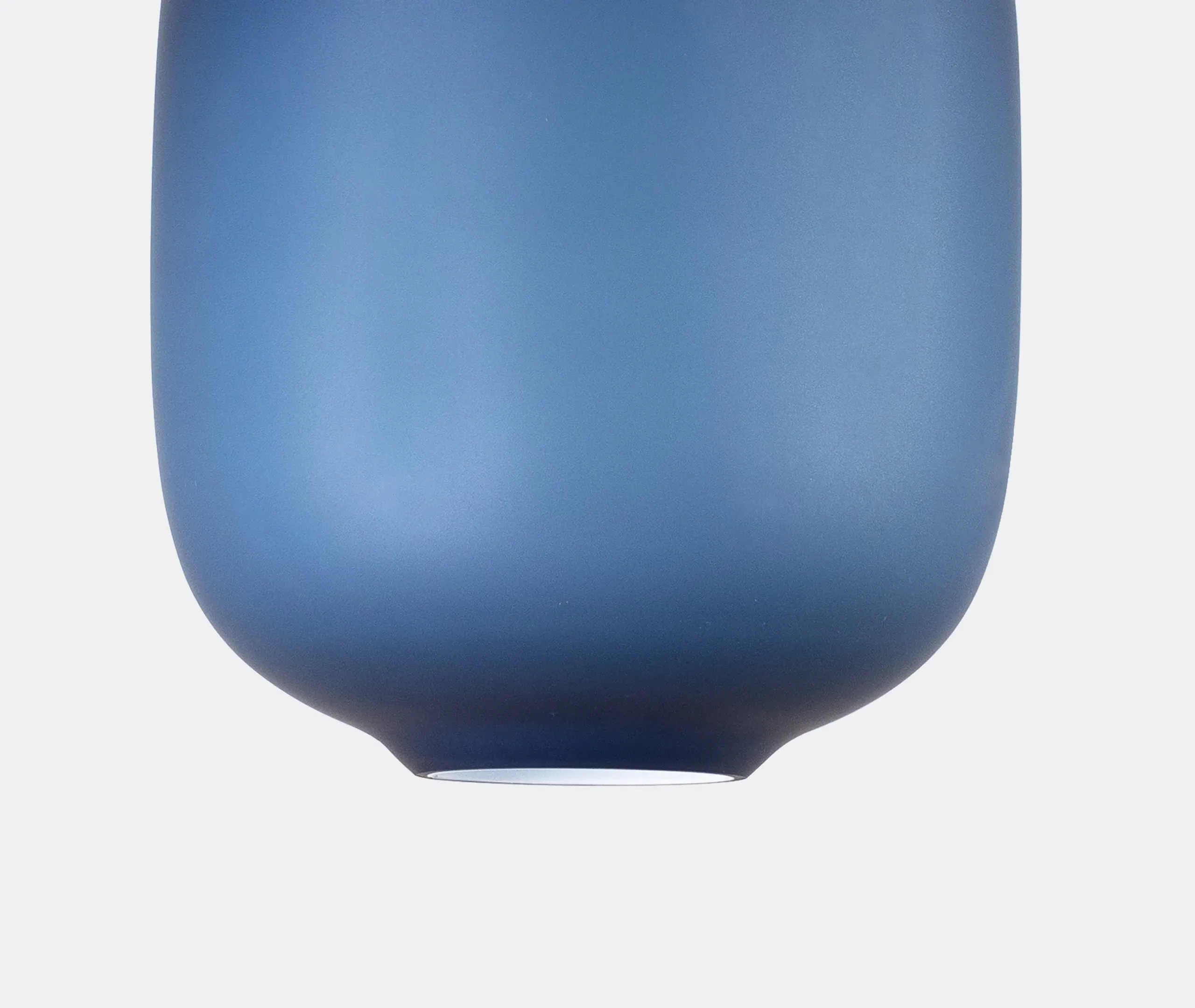 Medium Pendant Lamp with EU Plug - Blue, Glass
