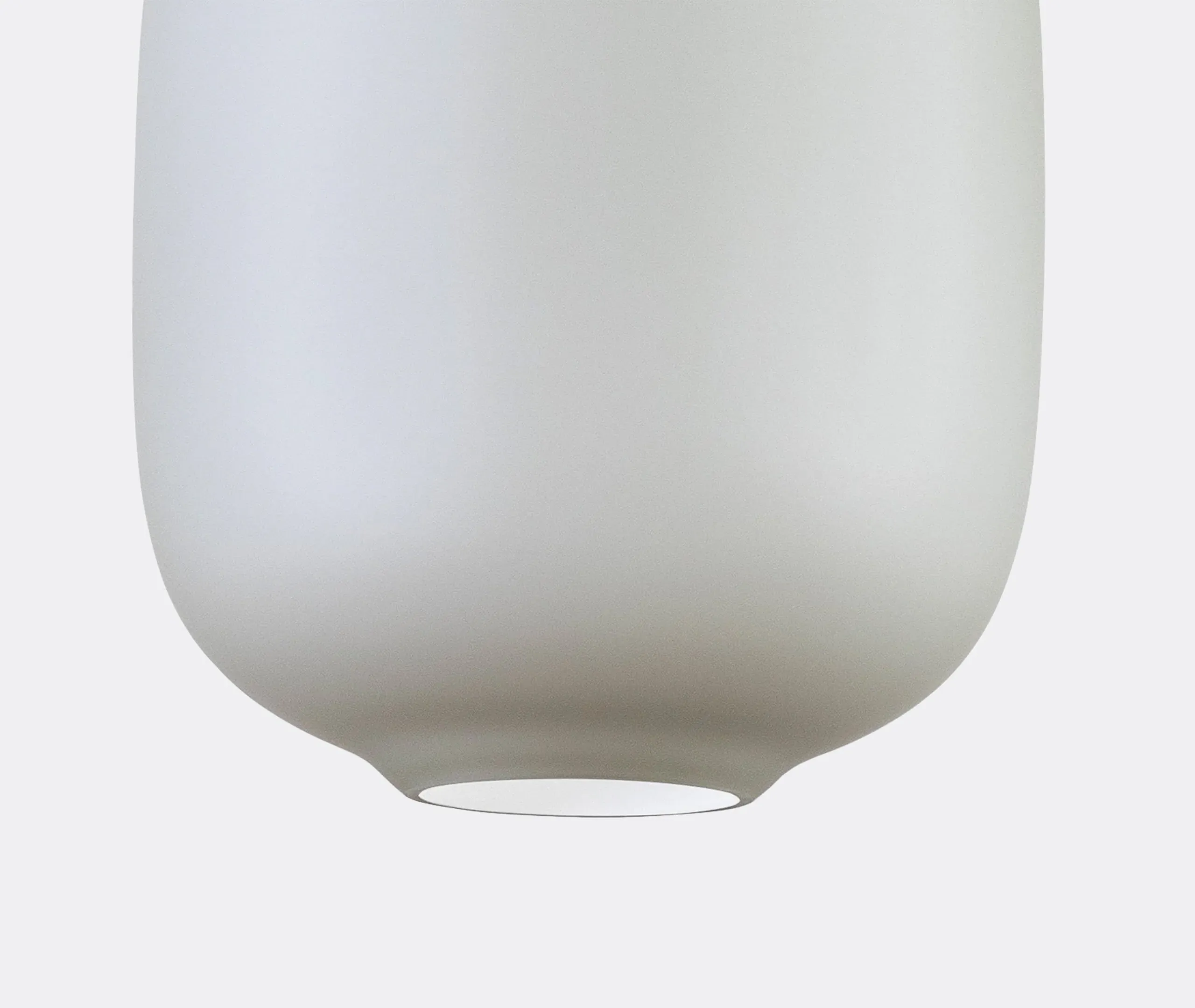 Medium Pendant Lamp with EU Plug - Grey, Glass