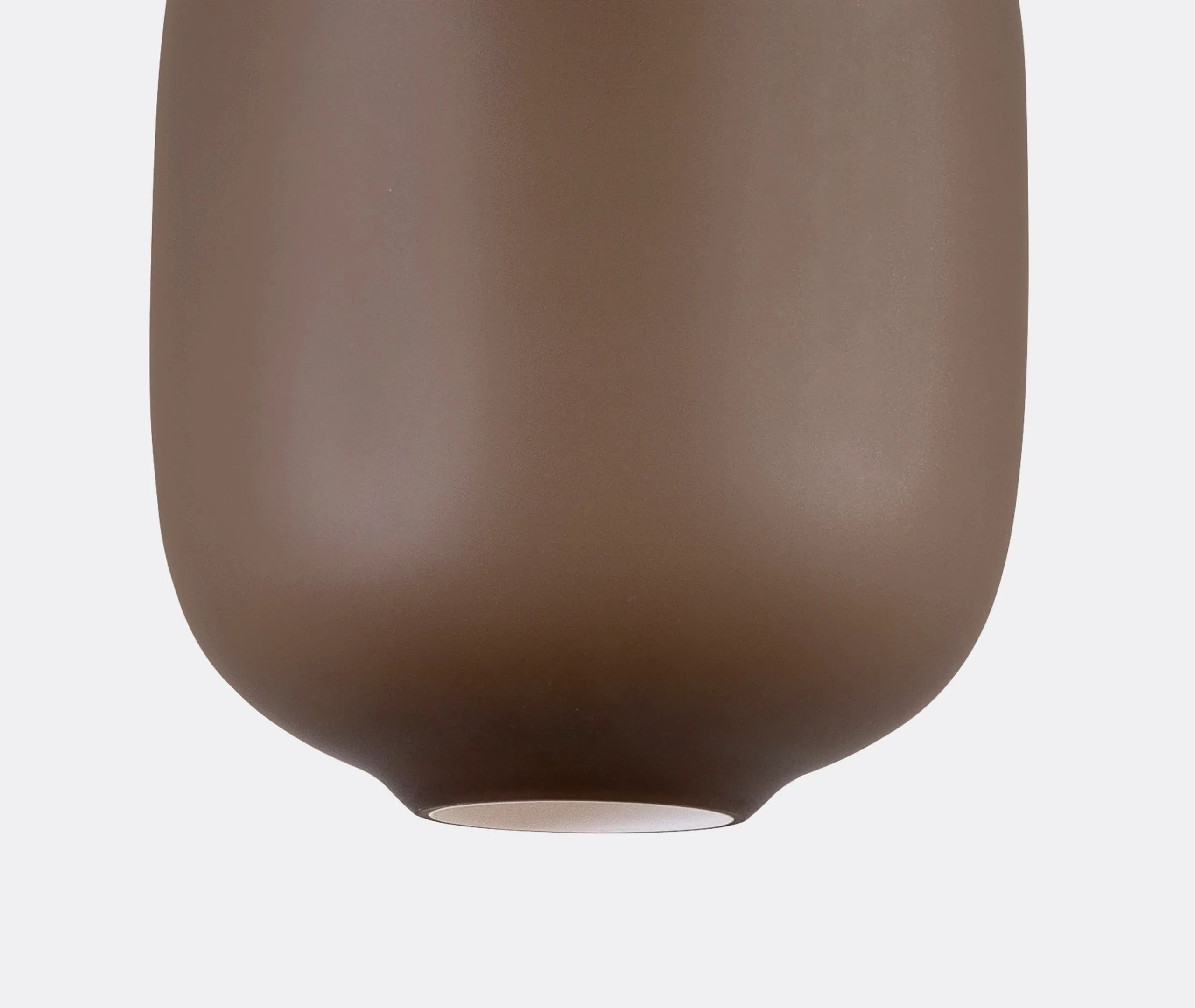 Medium Pendant Lamp with UK Plug - Brown, Glass
