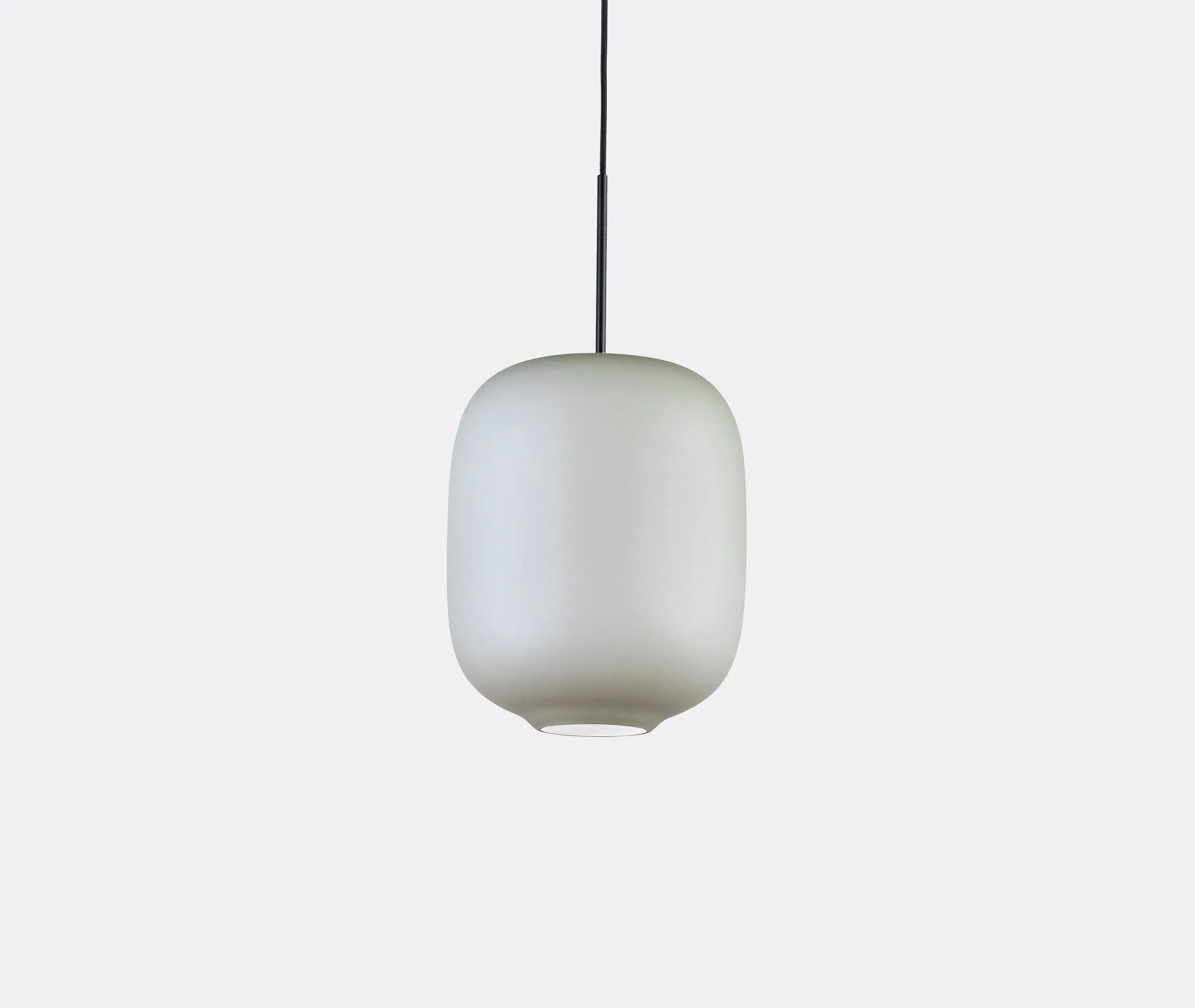 Medium Pendant Lamp with US Plug - Grey, Glass