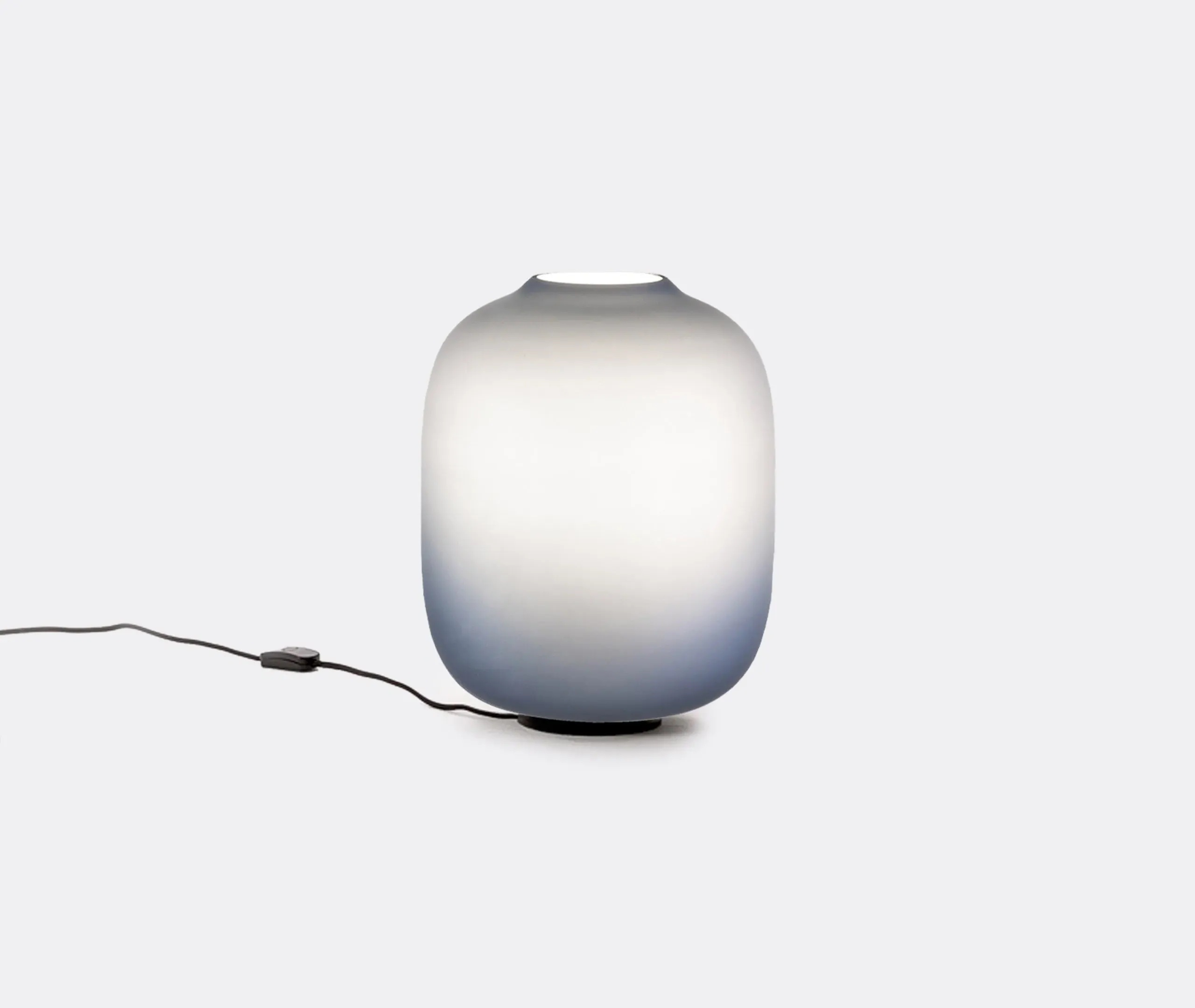 Medium Table Lamp with EU Plug - Blue, Glass