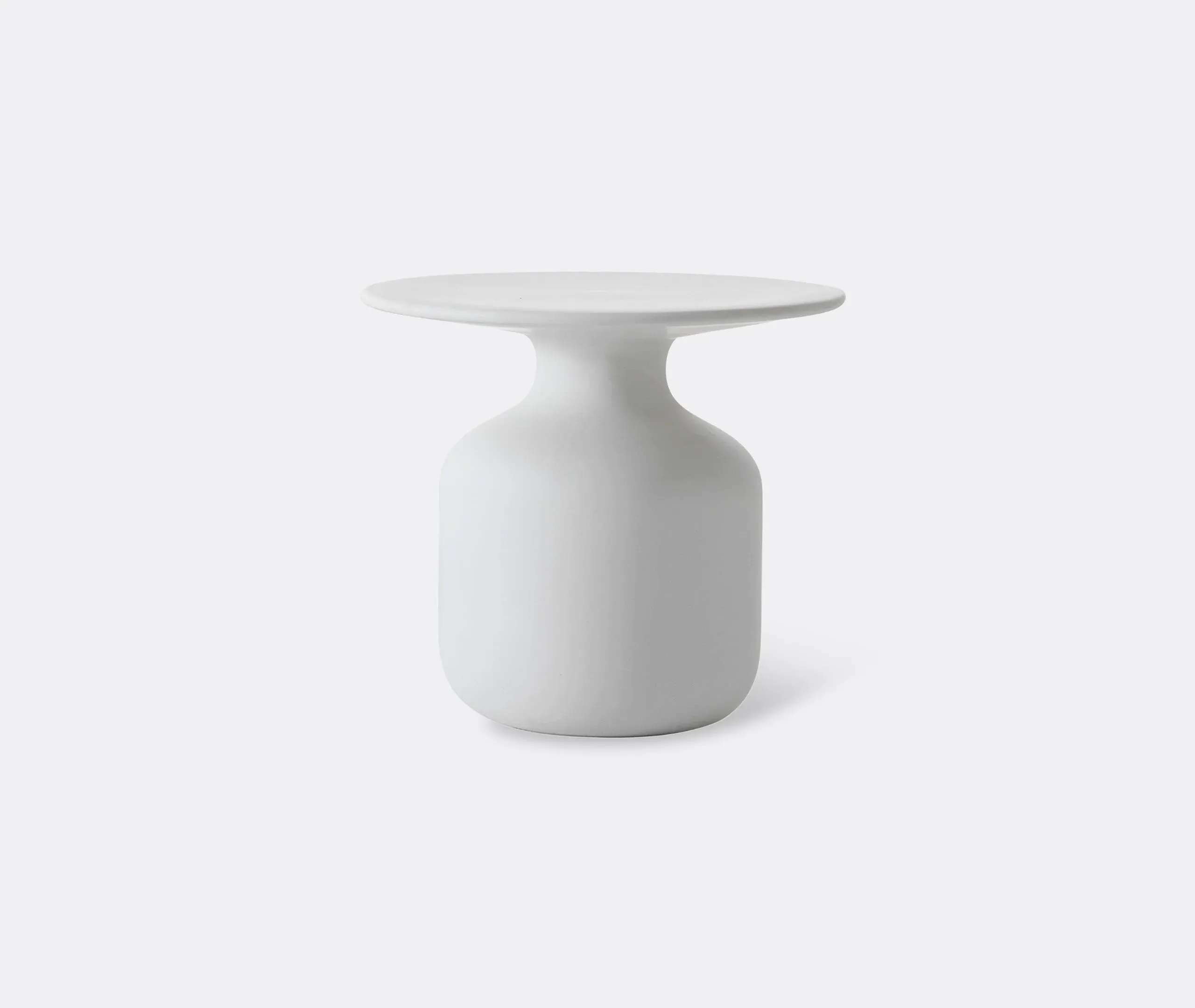 Mini Bottle Service Table - White, Ceramic