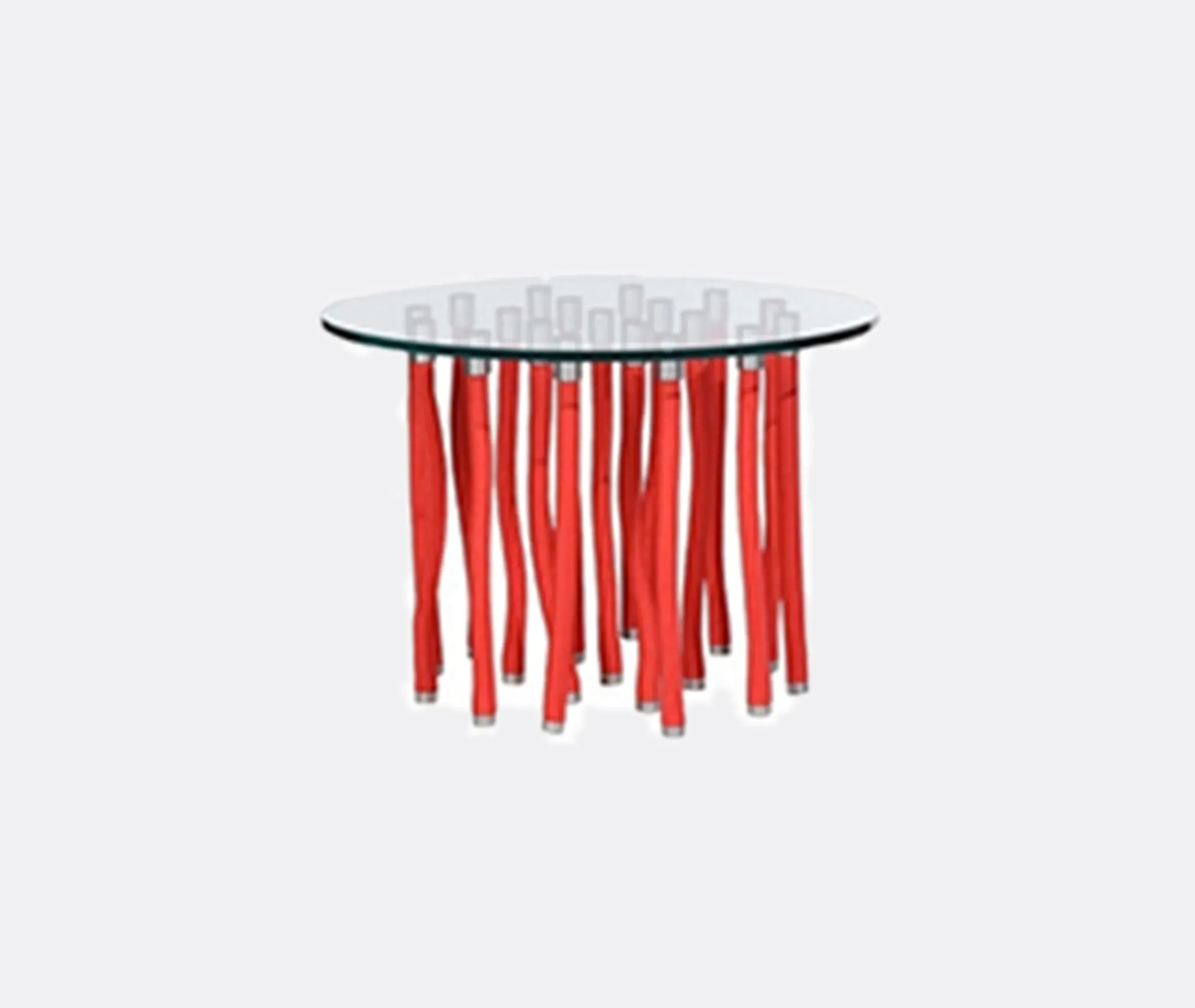 Org by Fabio Novembre Dining Table - Red, Glass & Polypropylene product