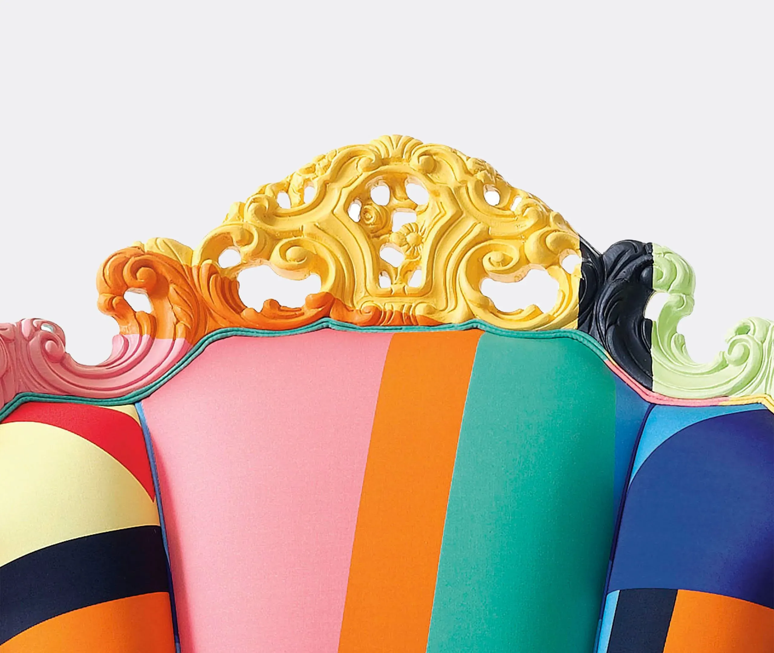 Proust Geometrica Armchair - Multicolor, Wood