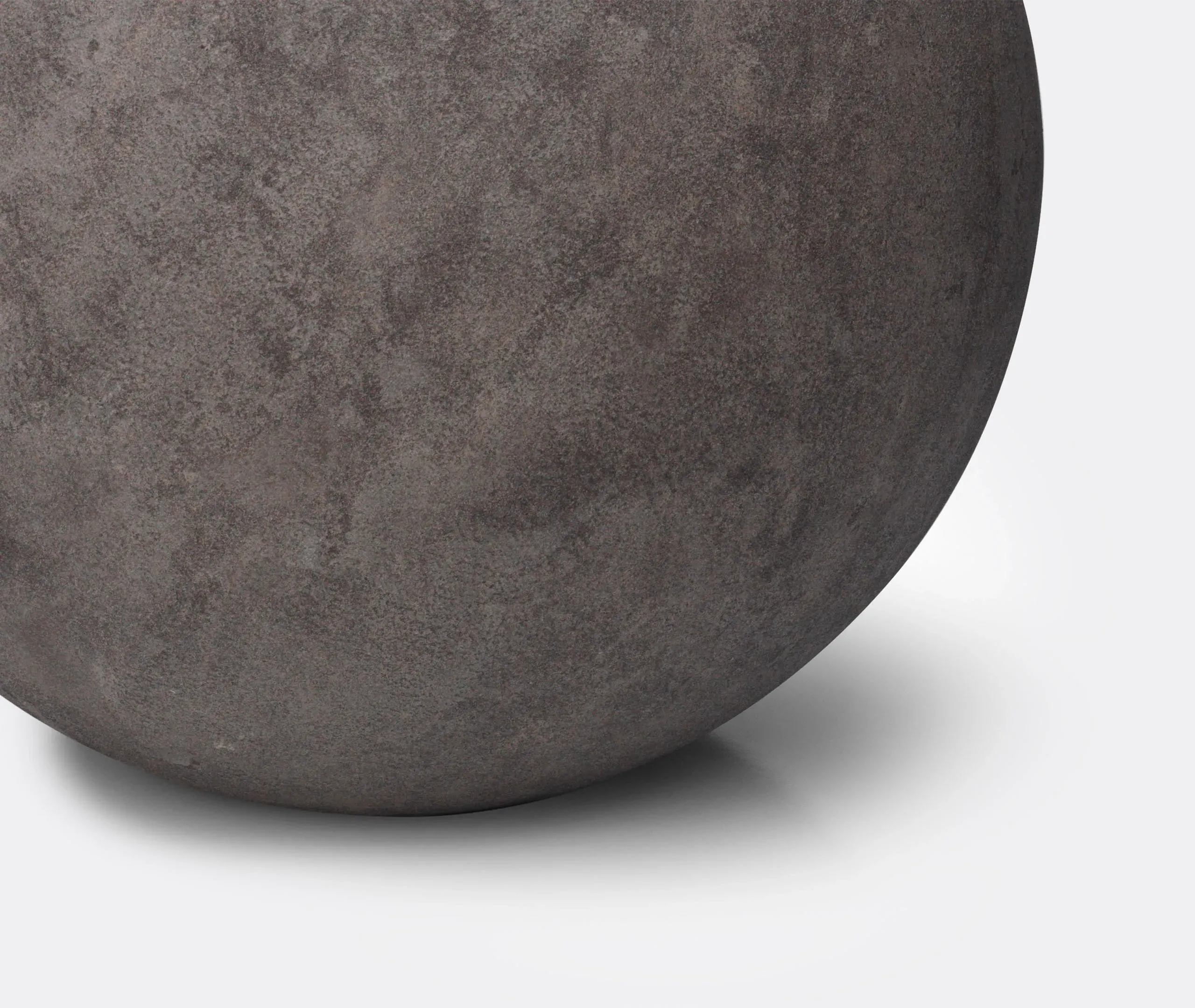Round Coffee Table - Grey, Fiberglass