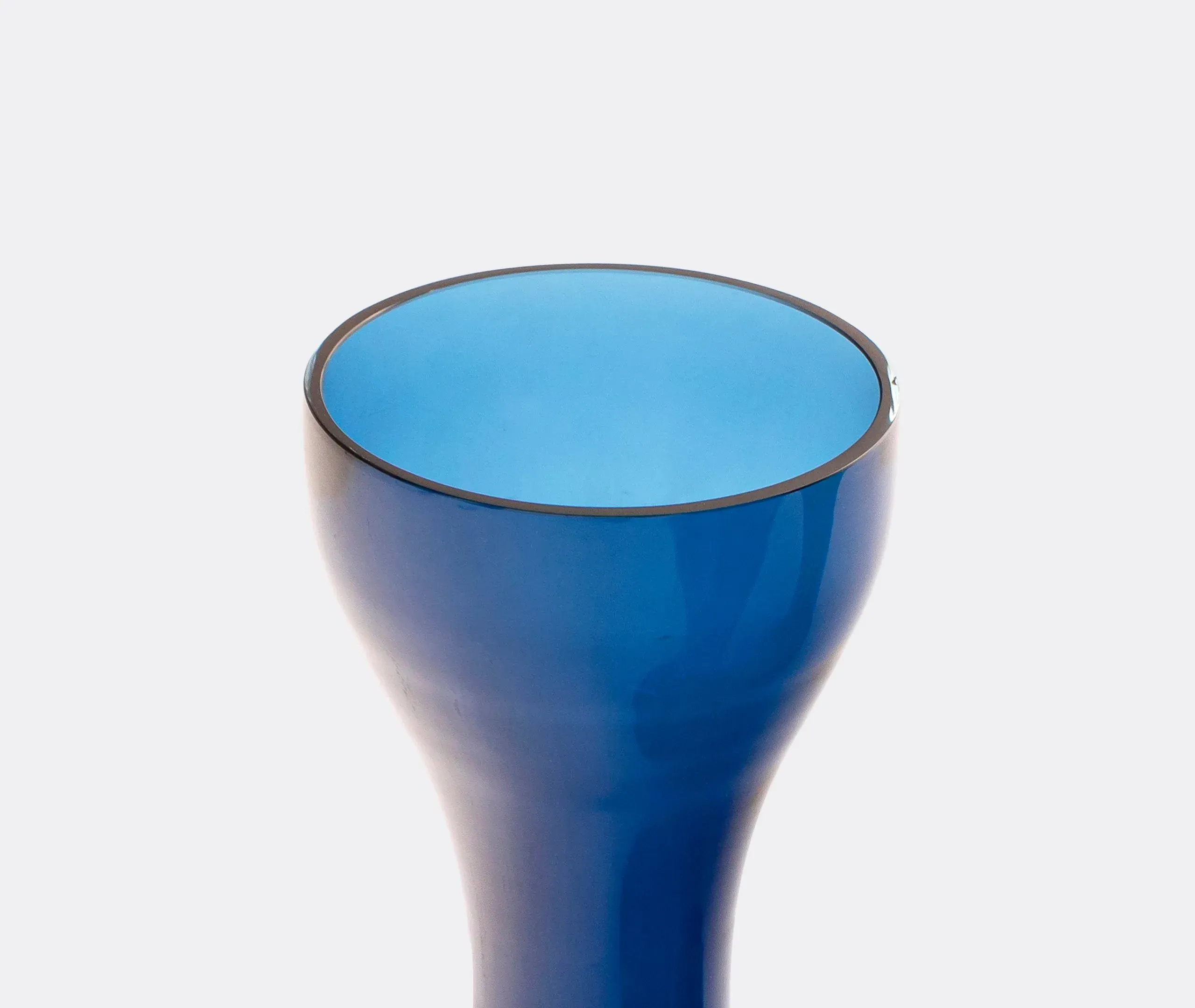 Sculptural Glass Vase - Blue, Murano Glass