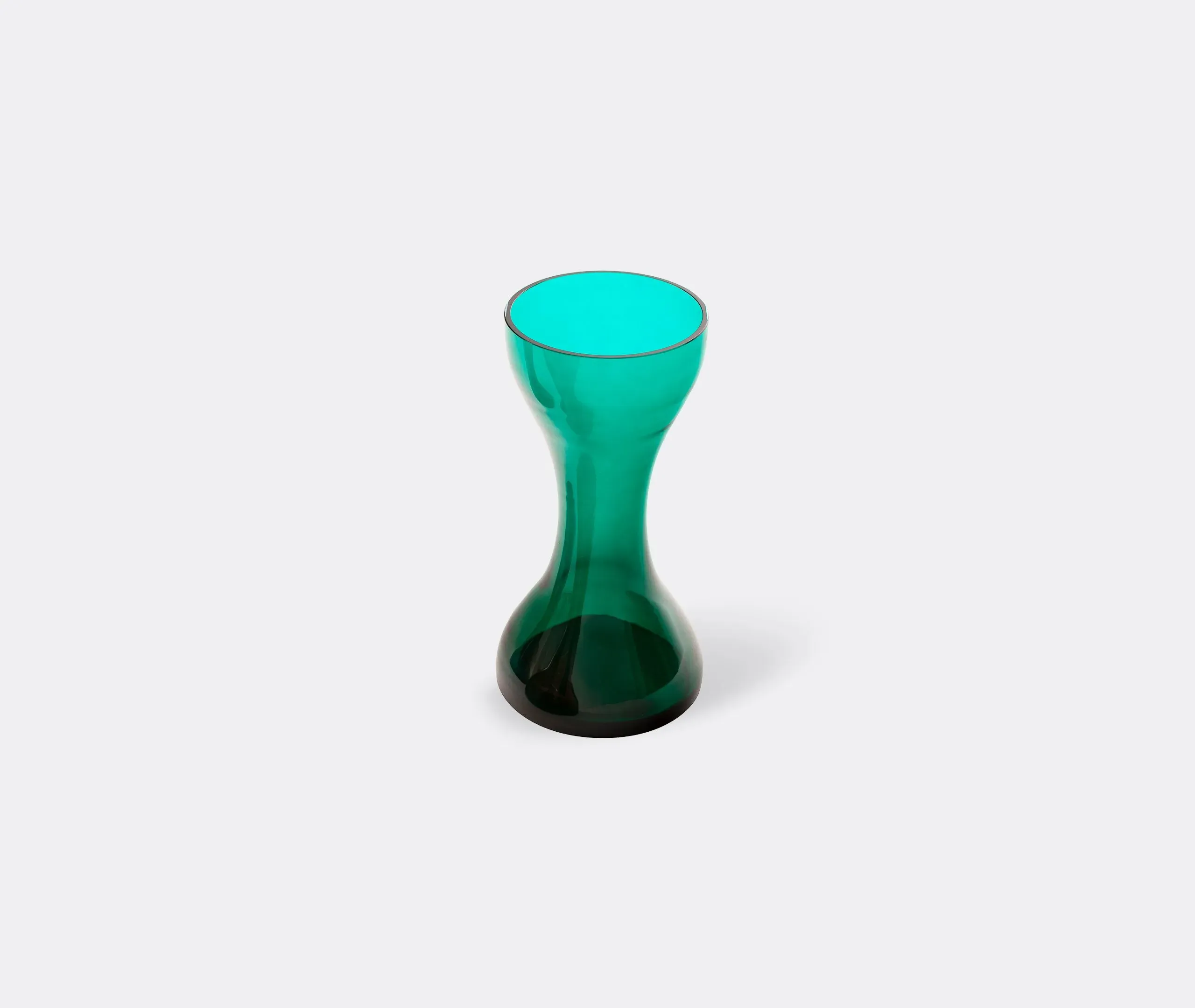 Sculptural Glass Vase - Green, Murano Glass