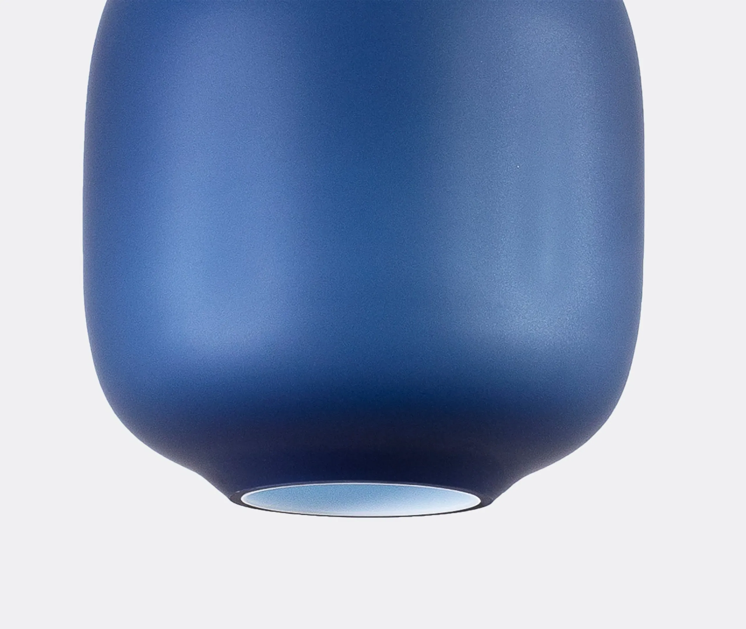 Small Pendant Lamp with EU Plug - Blue, Glass