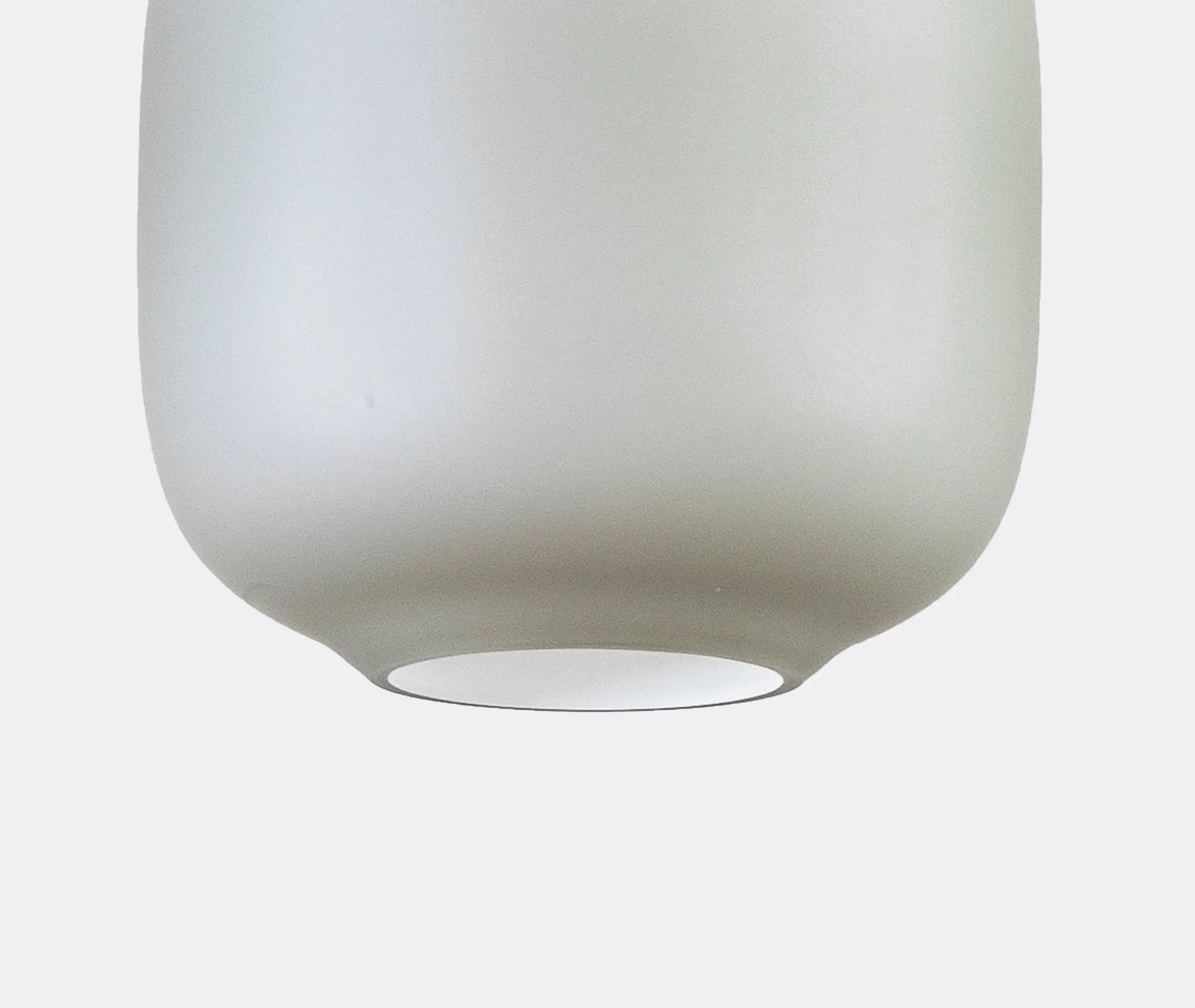 Small Pendant Lamp with UK Plug - Grey, Glass