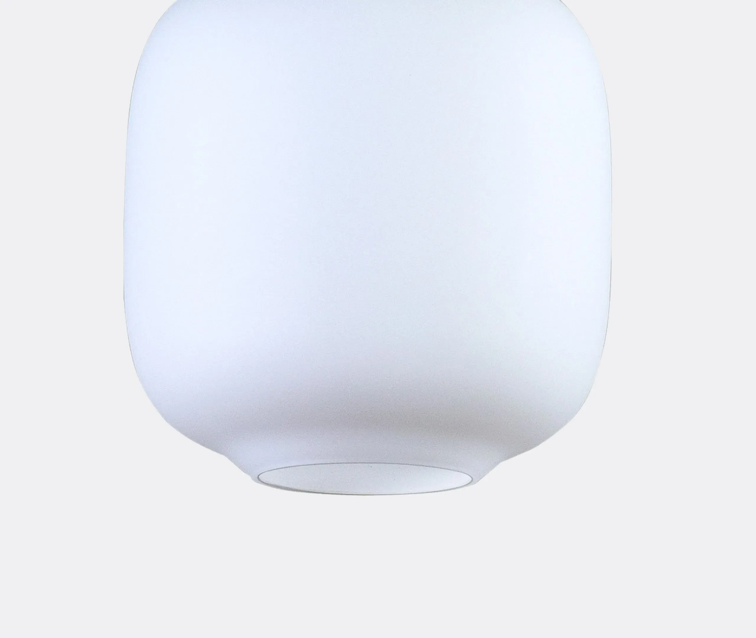 Small Pendant Lamp with US Plug - White, Glass