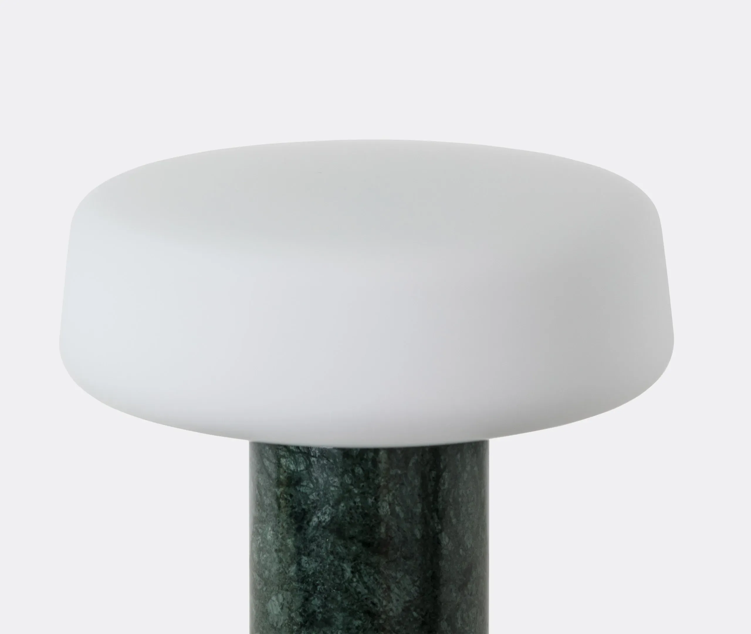 Solid Small Table Light US Plug - Serpentine Marble