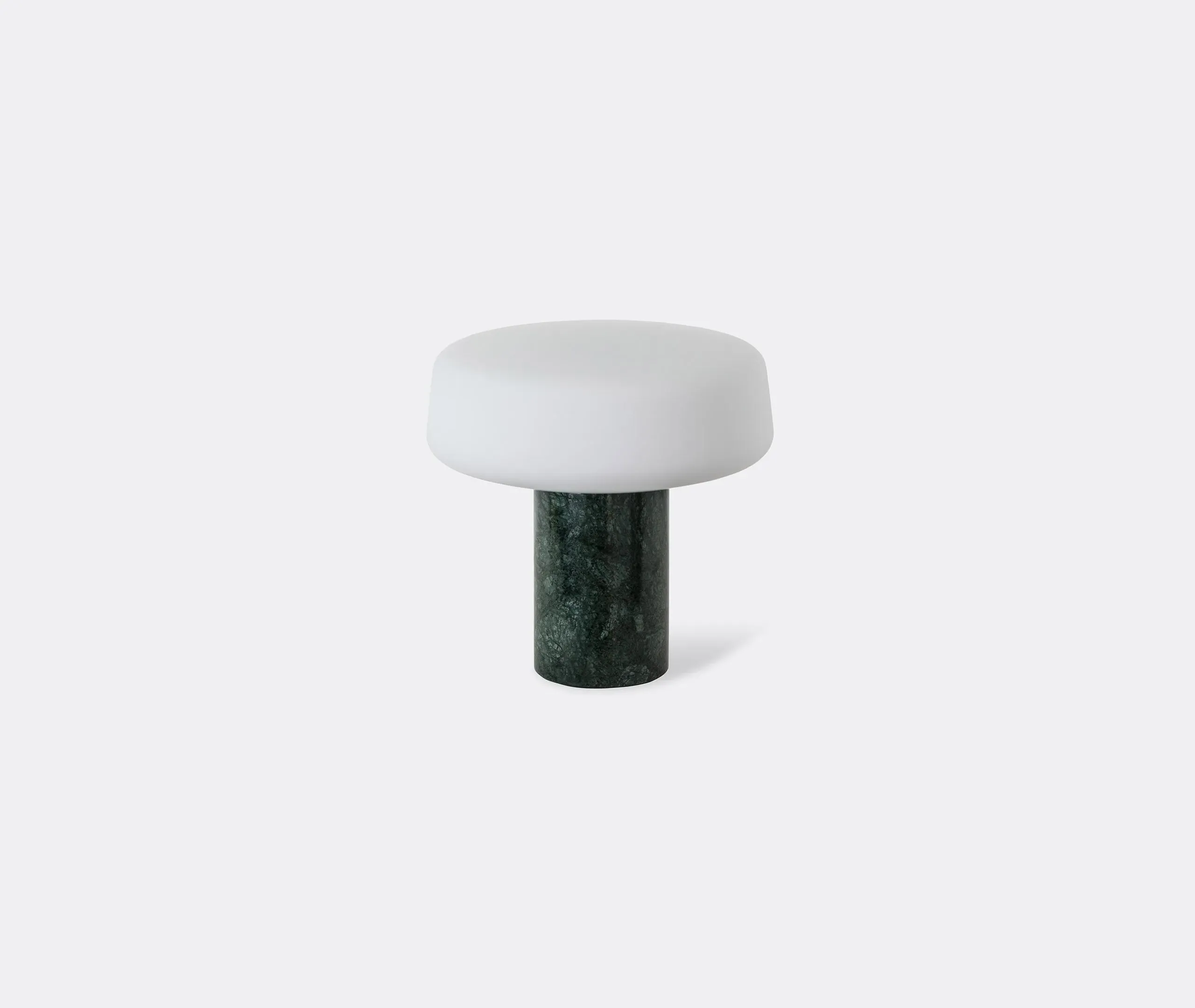 Solid Small Table Light US Plug - Serpentine Marble