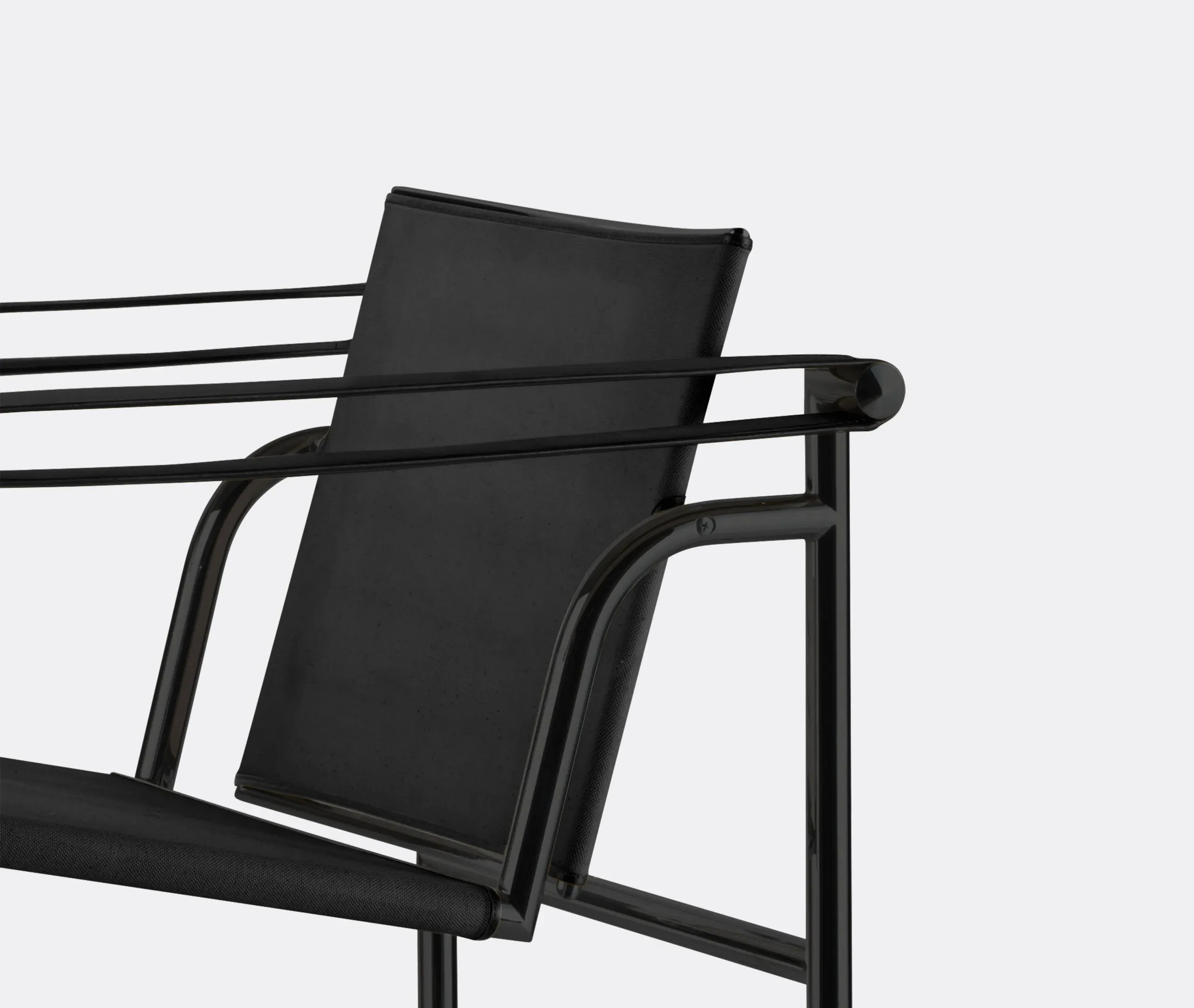 1 Fauteuil Dossier Basculant Armchair - Black, Leather