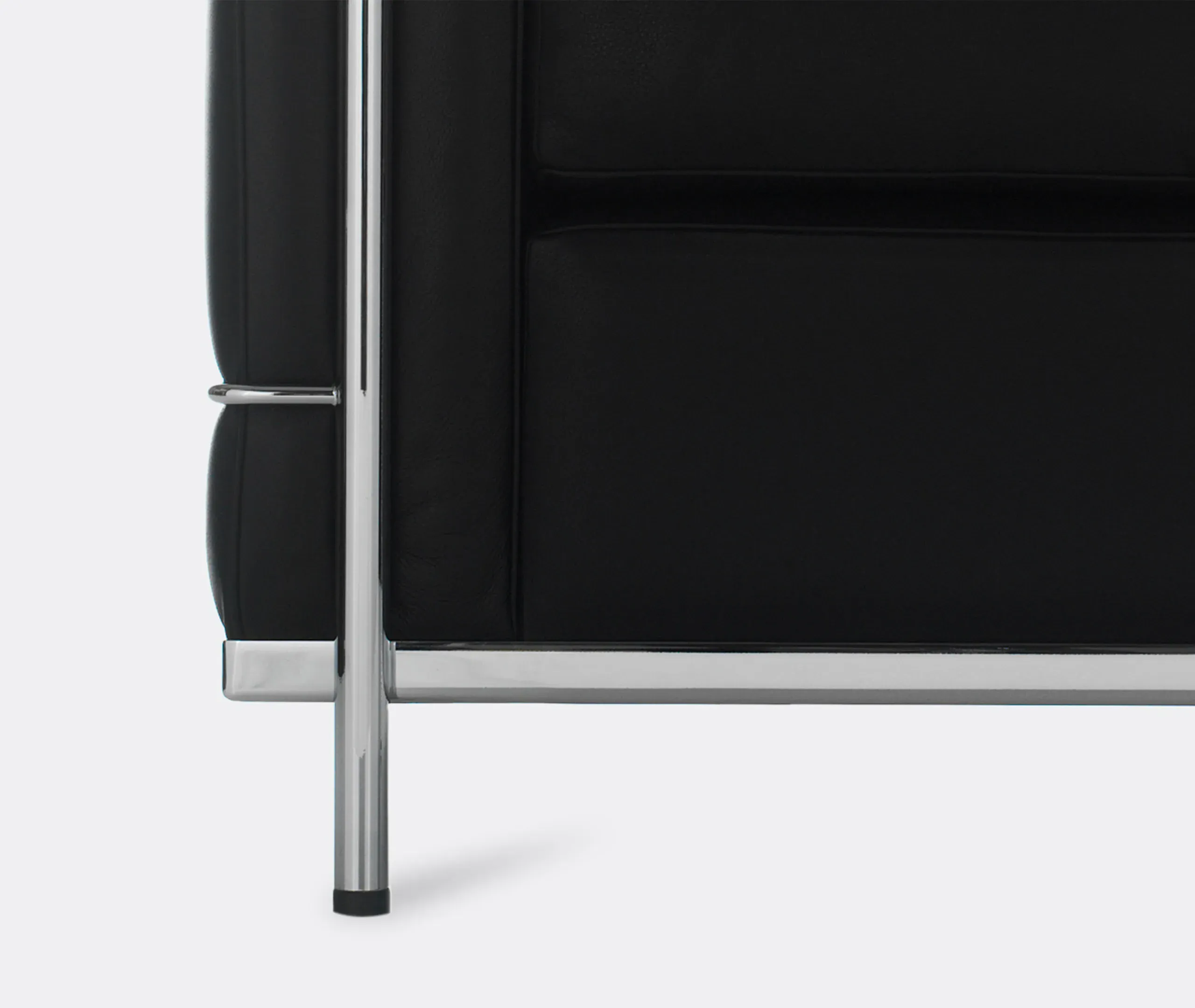 2 Fauteuil Grand Confort Petit Modèle Armchair - Black, Leather