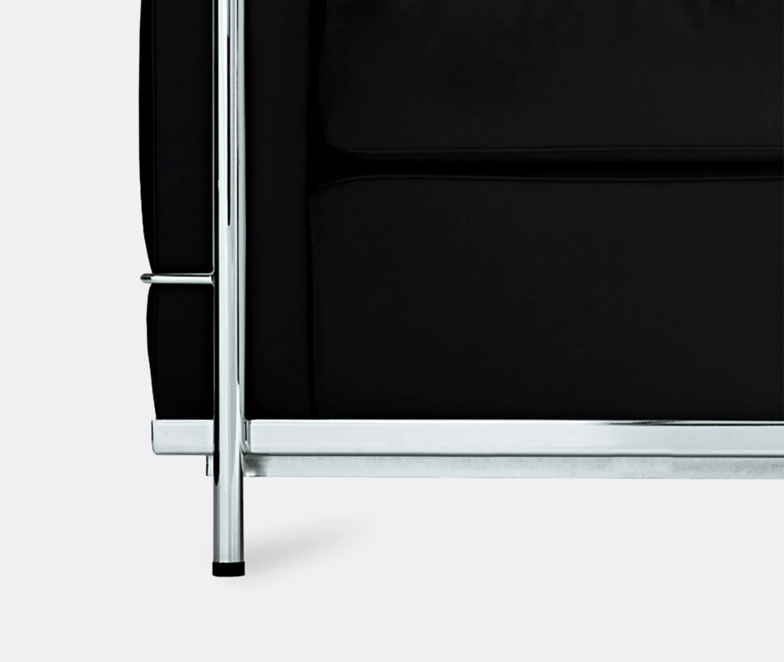 2-Seater Sofa Petit Modele - Black, Leather