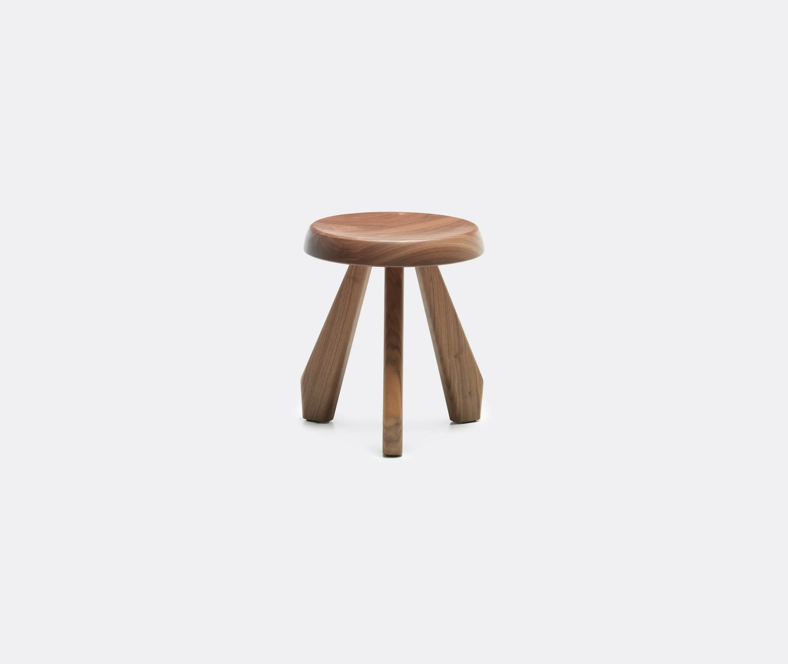 3-Leg Stool - Brown, American Walnut