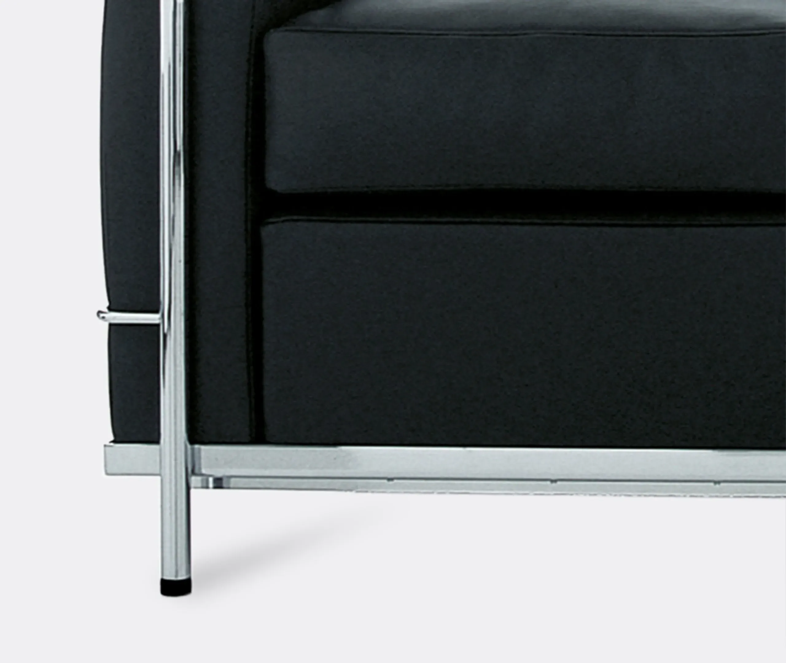 3-Seater Sofa Petit Modele - Black, Leather
