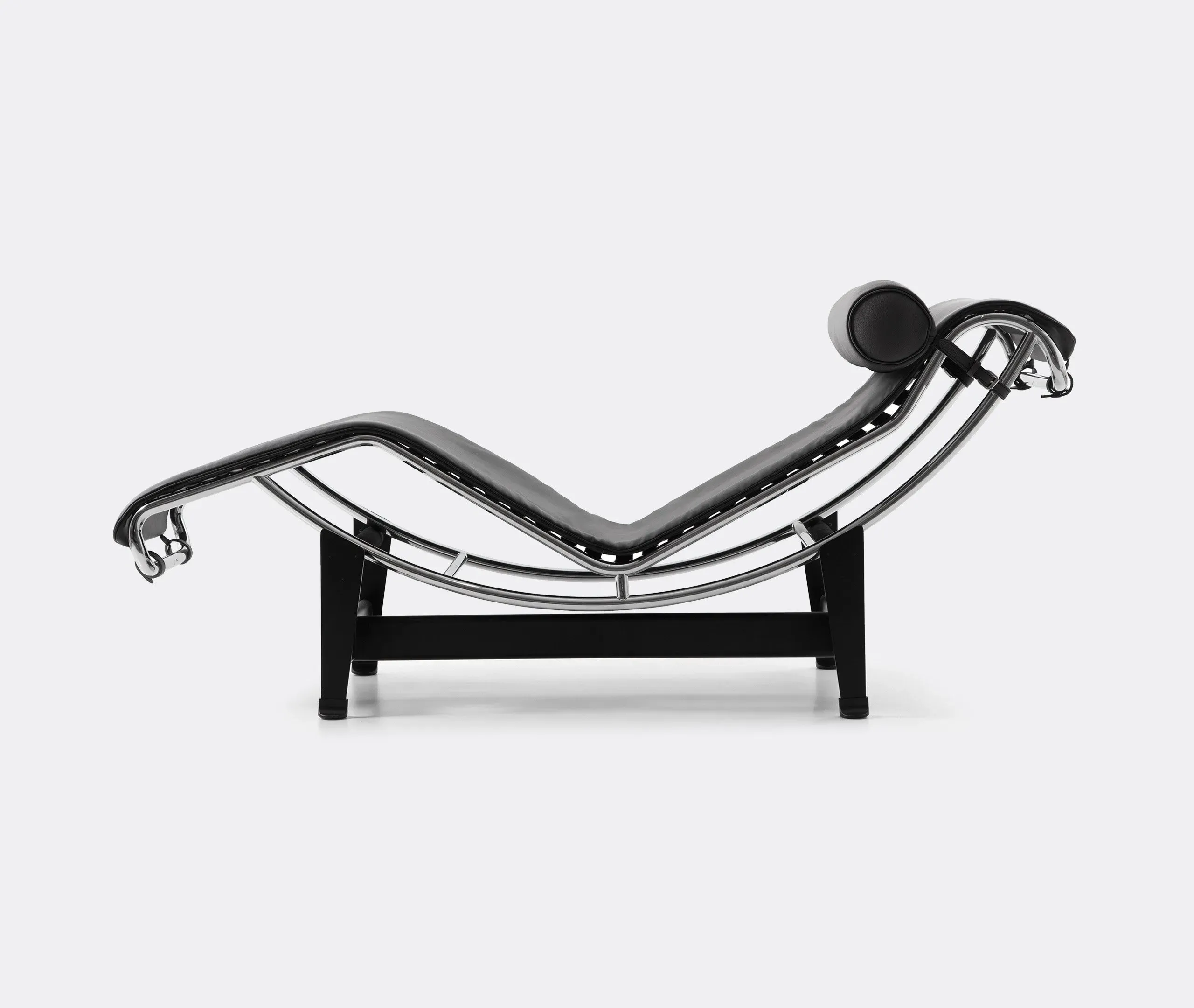 Adjustable Chaise Longue - Black, Leather