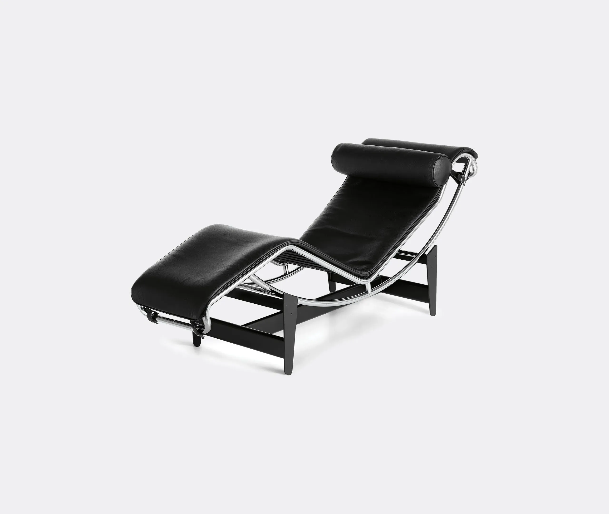Adjustable Chaise Longue - Black, Leather