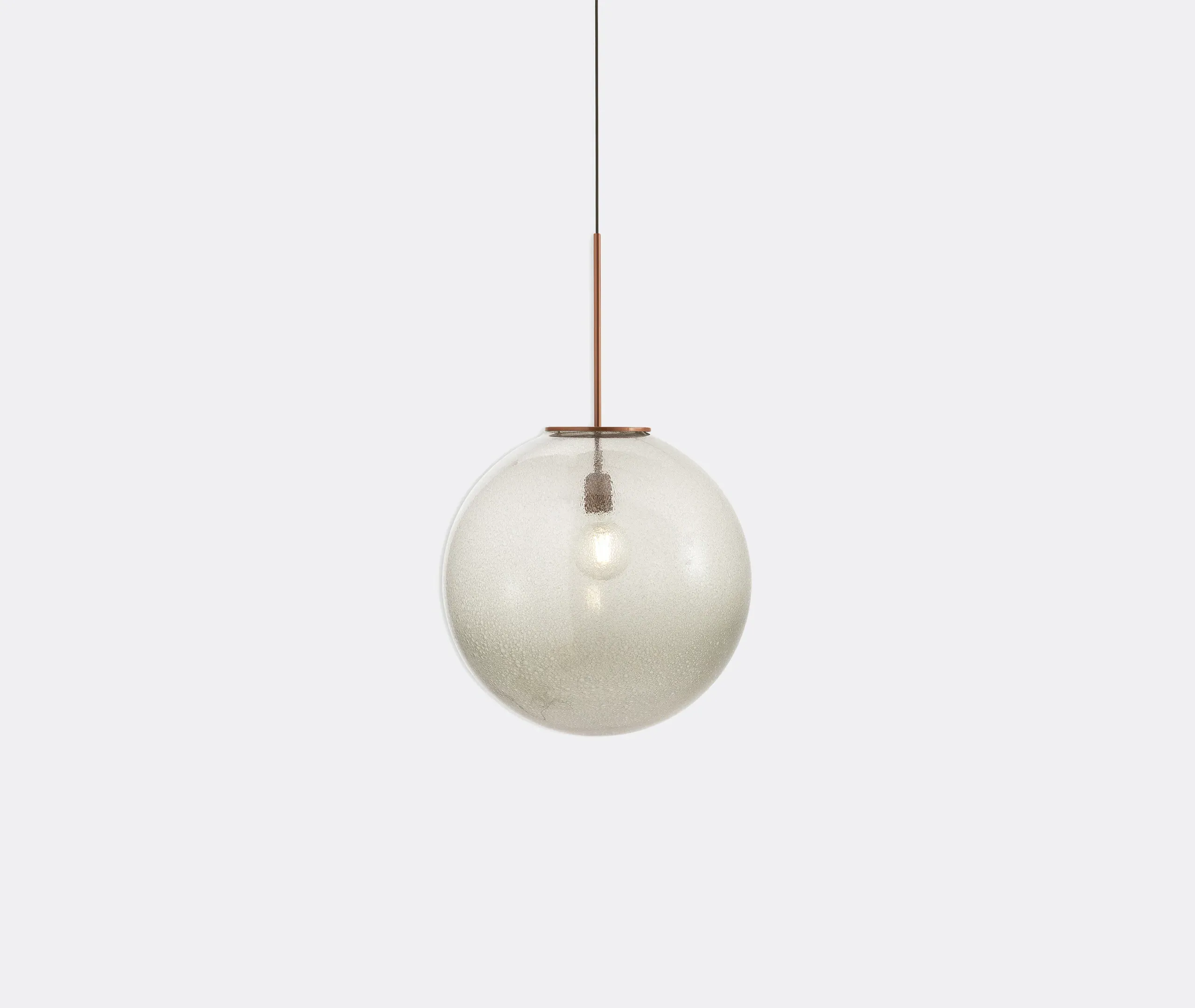 Bollicosa Sphere Pendant Lamp UK Plug - Grey, Glass