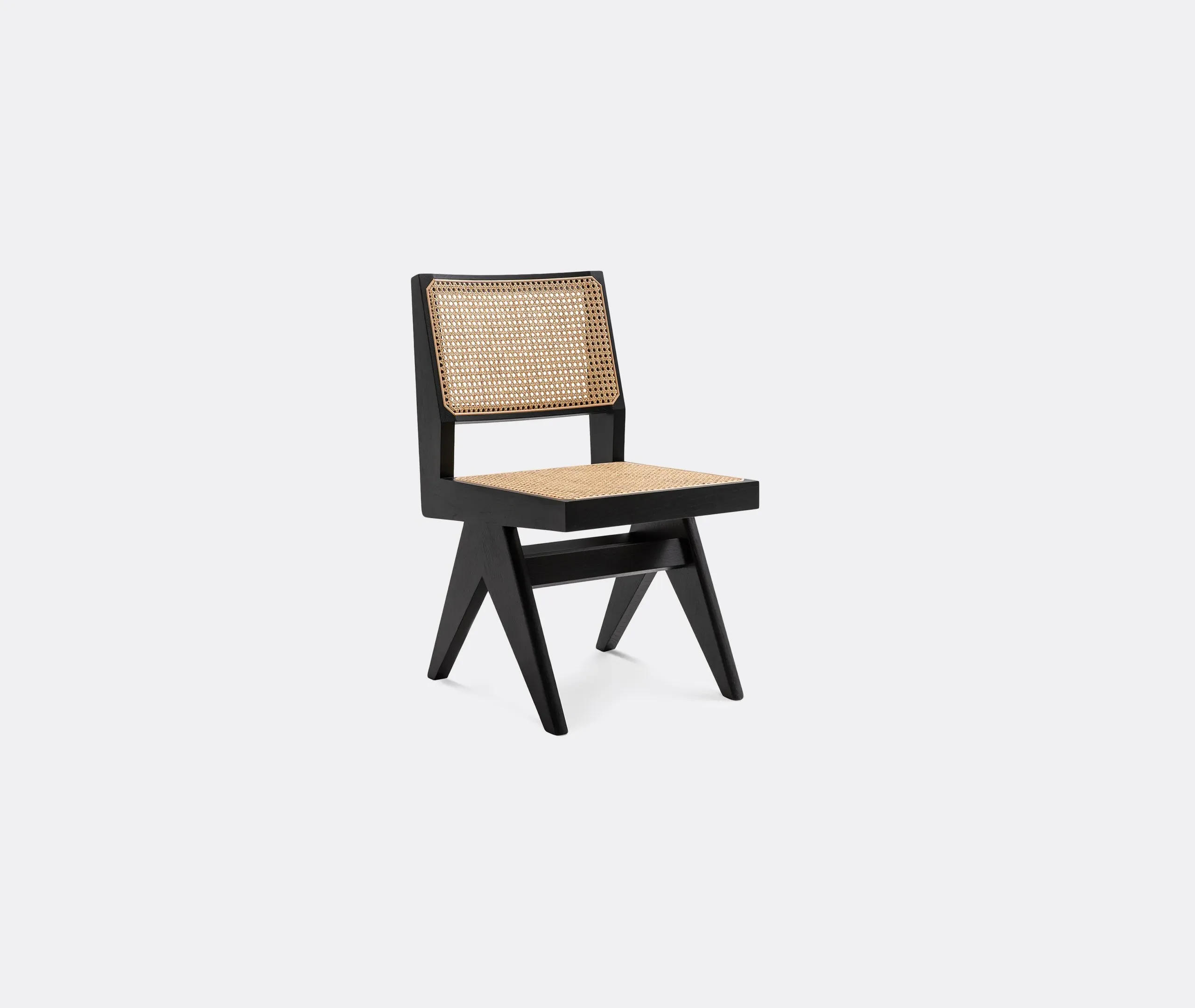 Capitol Complex Chair - Black, Vienna Straw