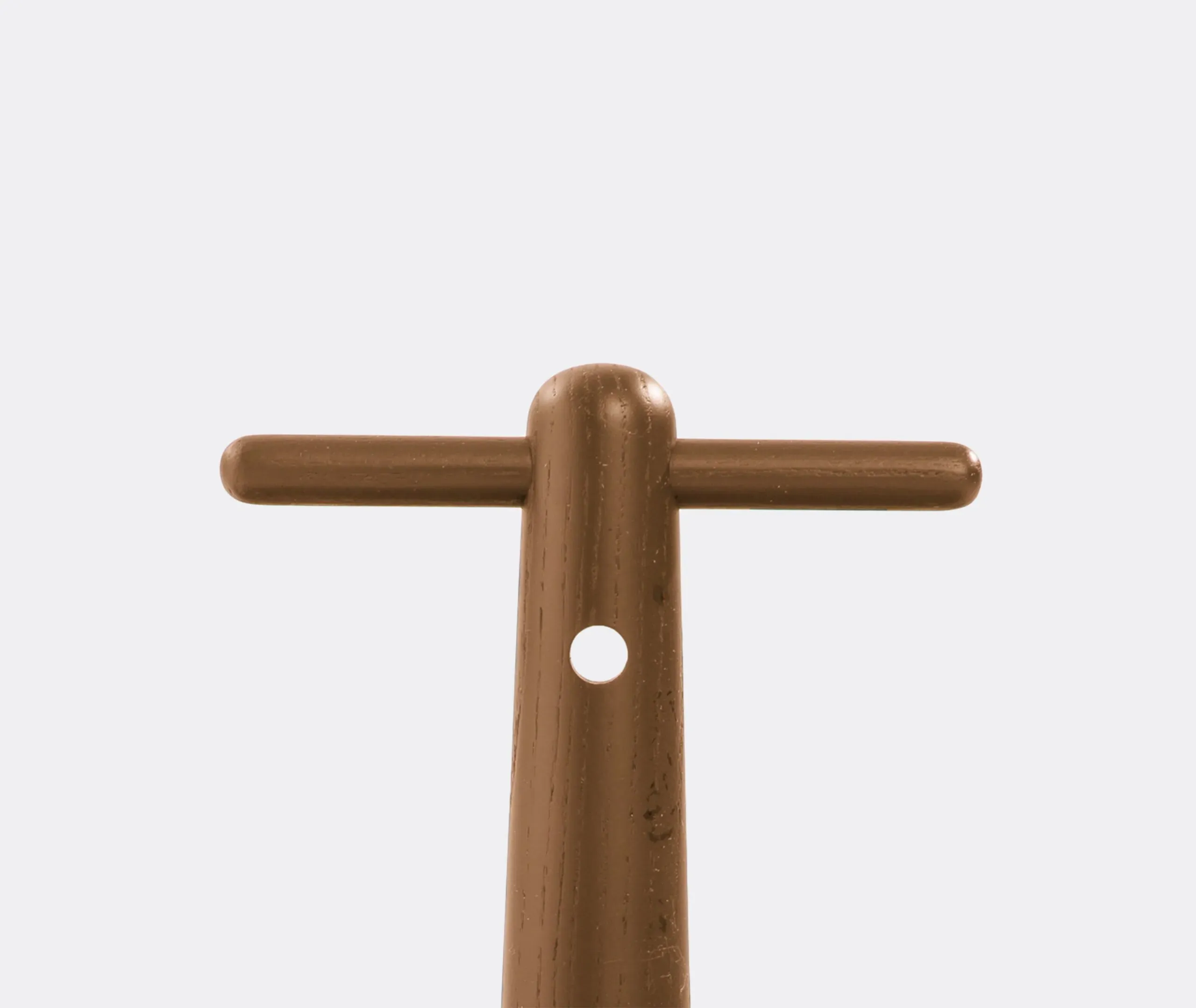 Centrepiece with Handle - Brown, Walnut Wood