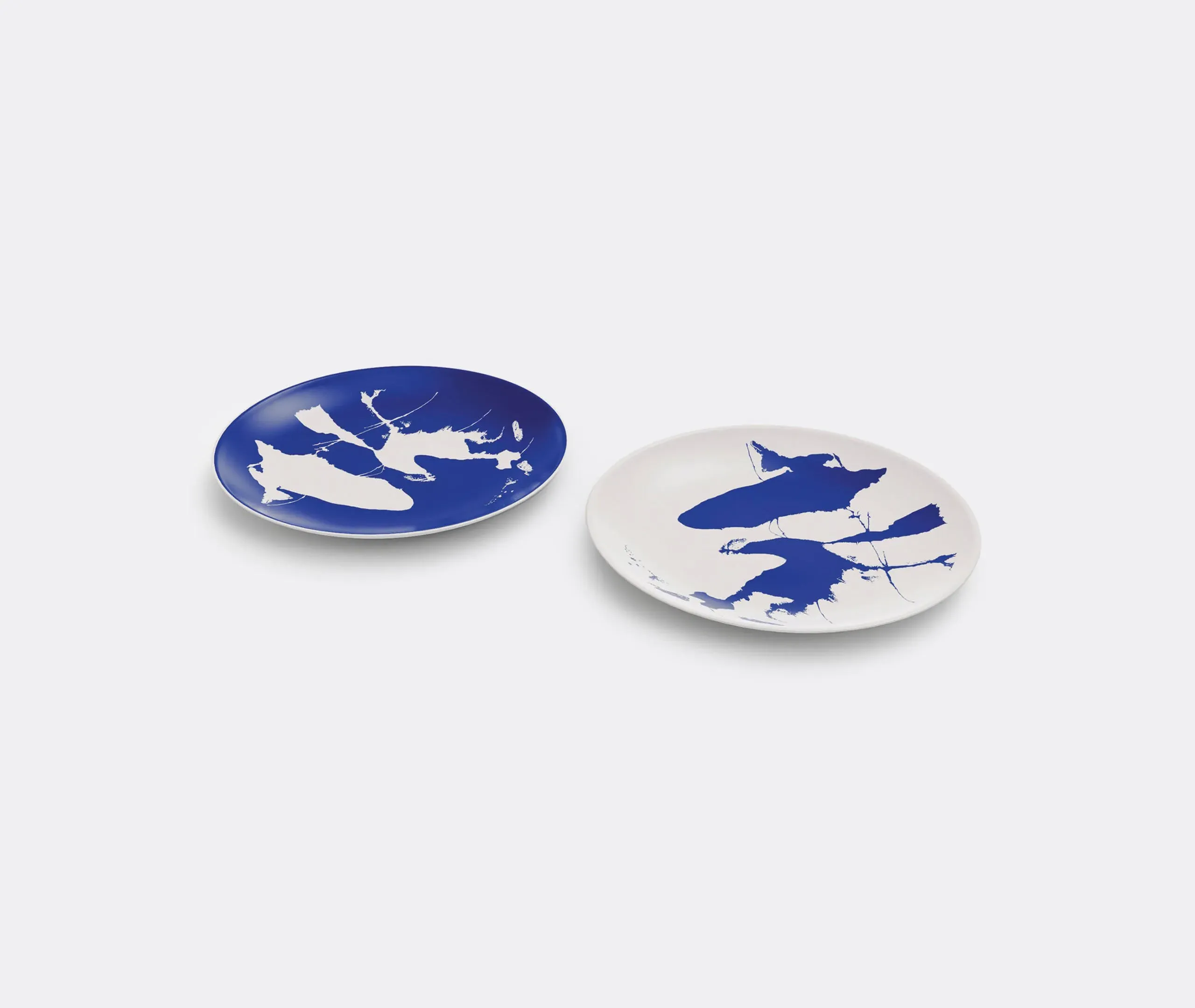 Charlotte Perriand Neige Flat Plates Set of Two - Multicolor