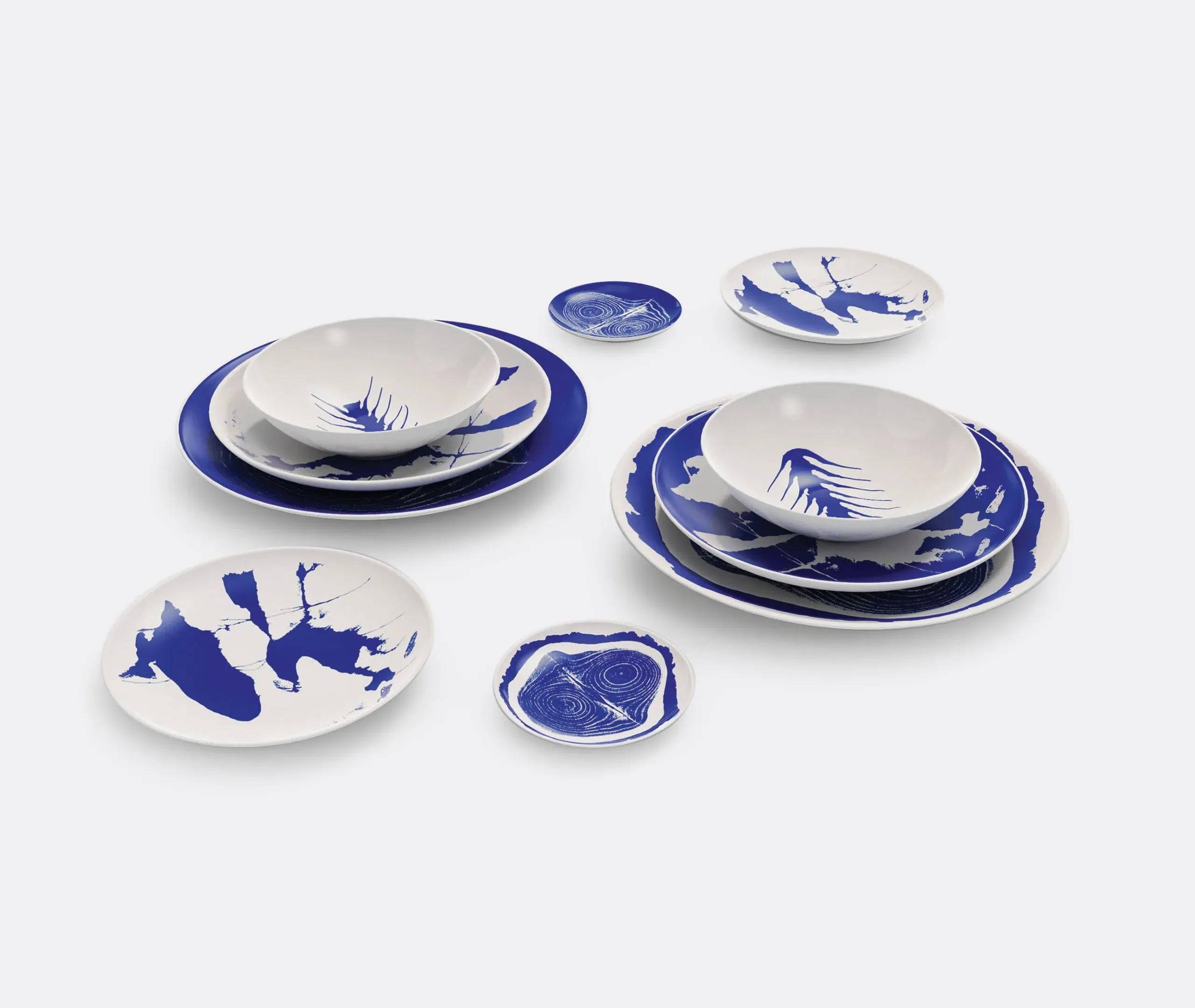Charlotte Perriand Tronc Dessert Plates Set of Two - Multicolor