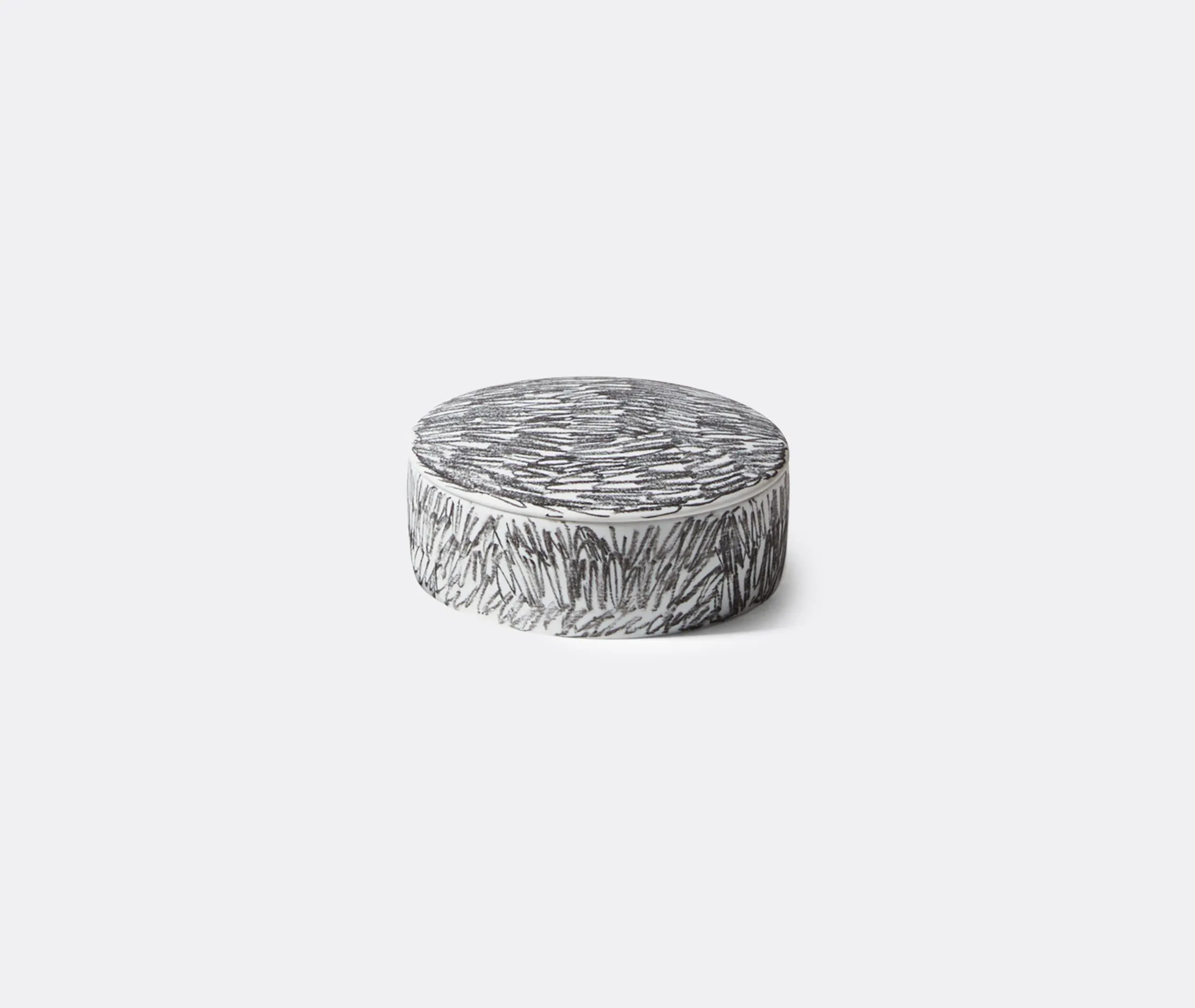 Circle Container with Lid - White, Porcelain image