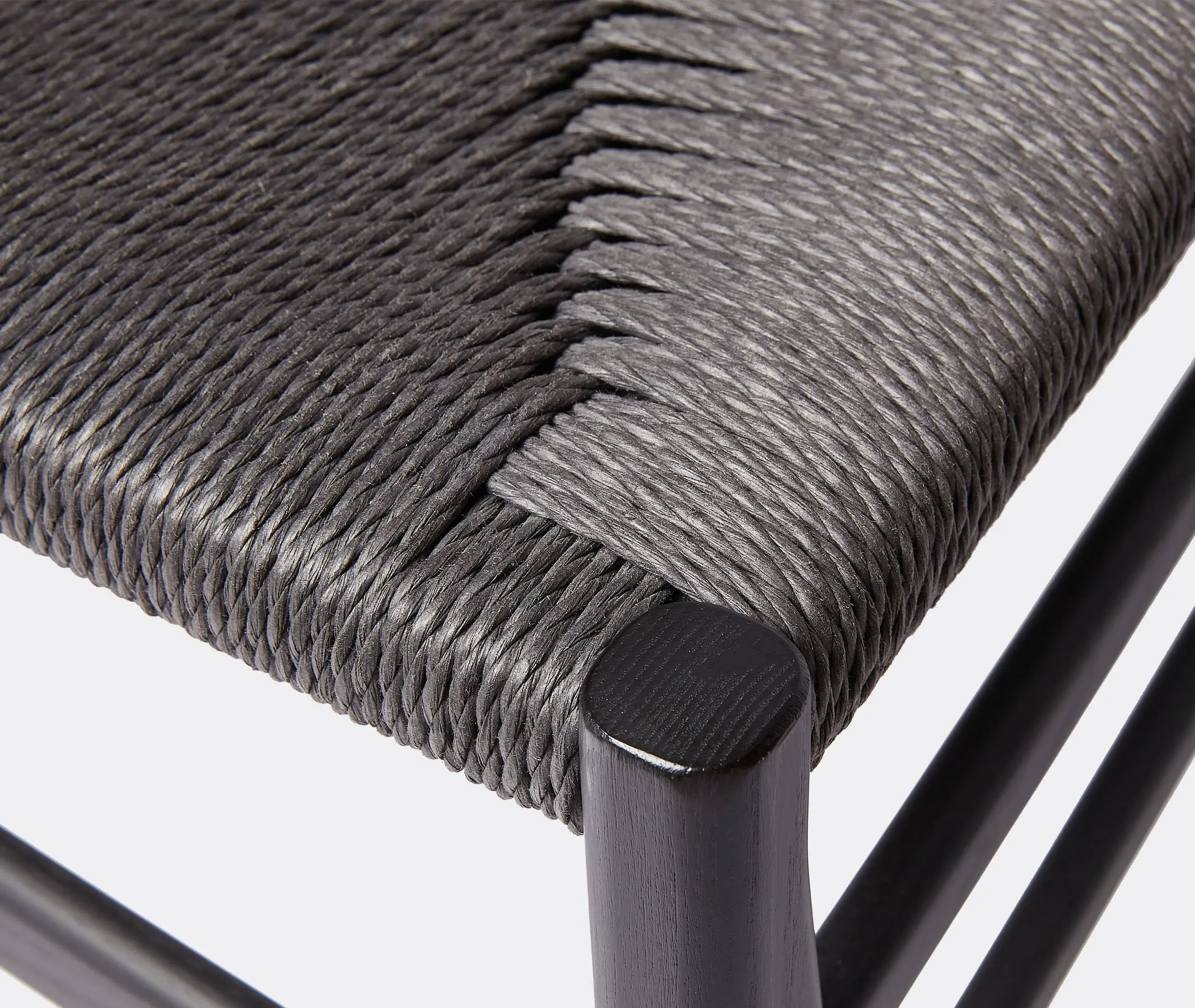 Dining Chair with Padded Seat - Black, Walnut