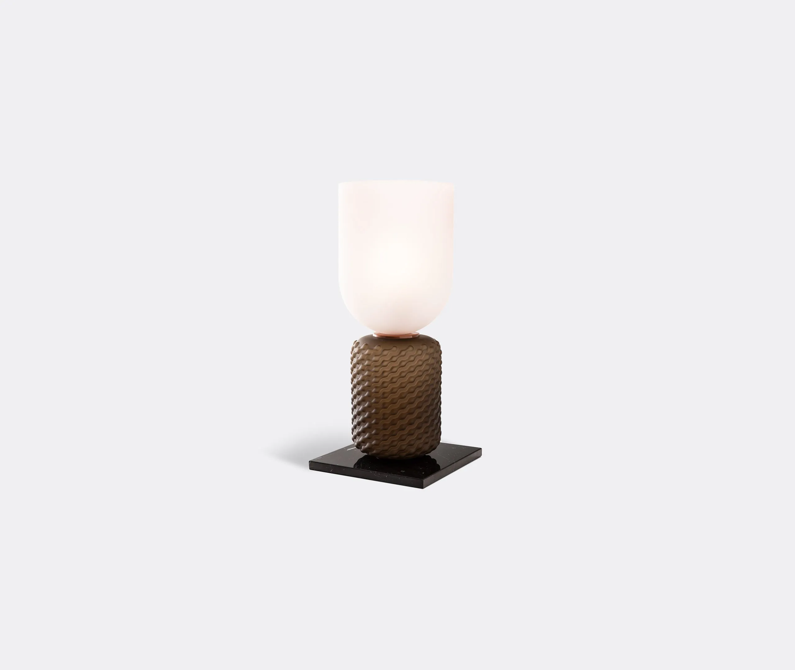 Ficupala Table Lamp - Black, Marble
