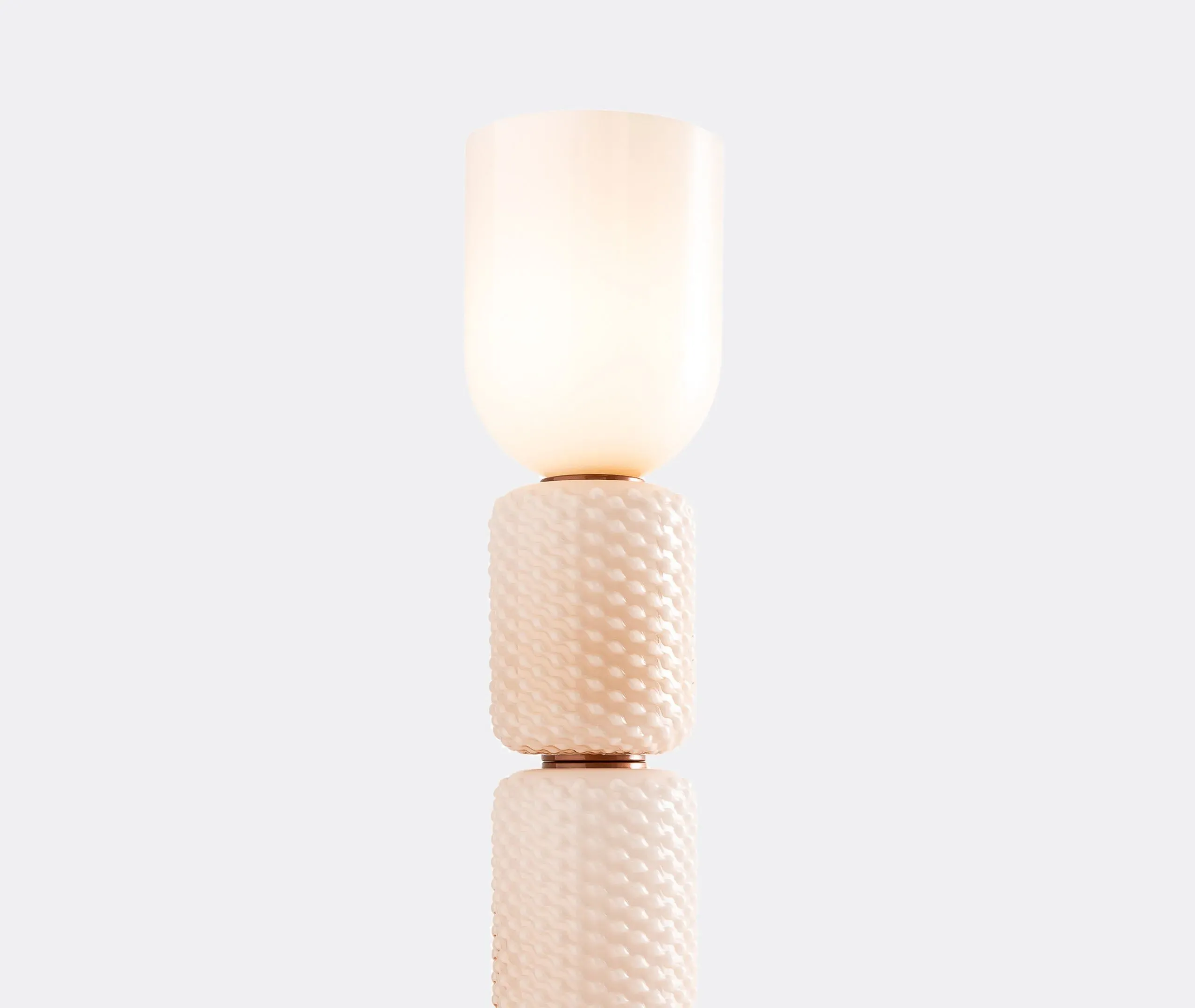 Floor Lamp with Marble Base - Black, Mixed