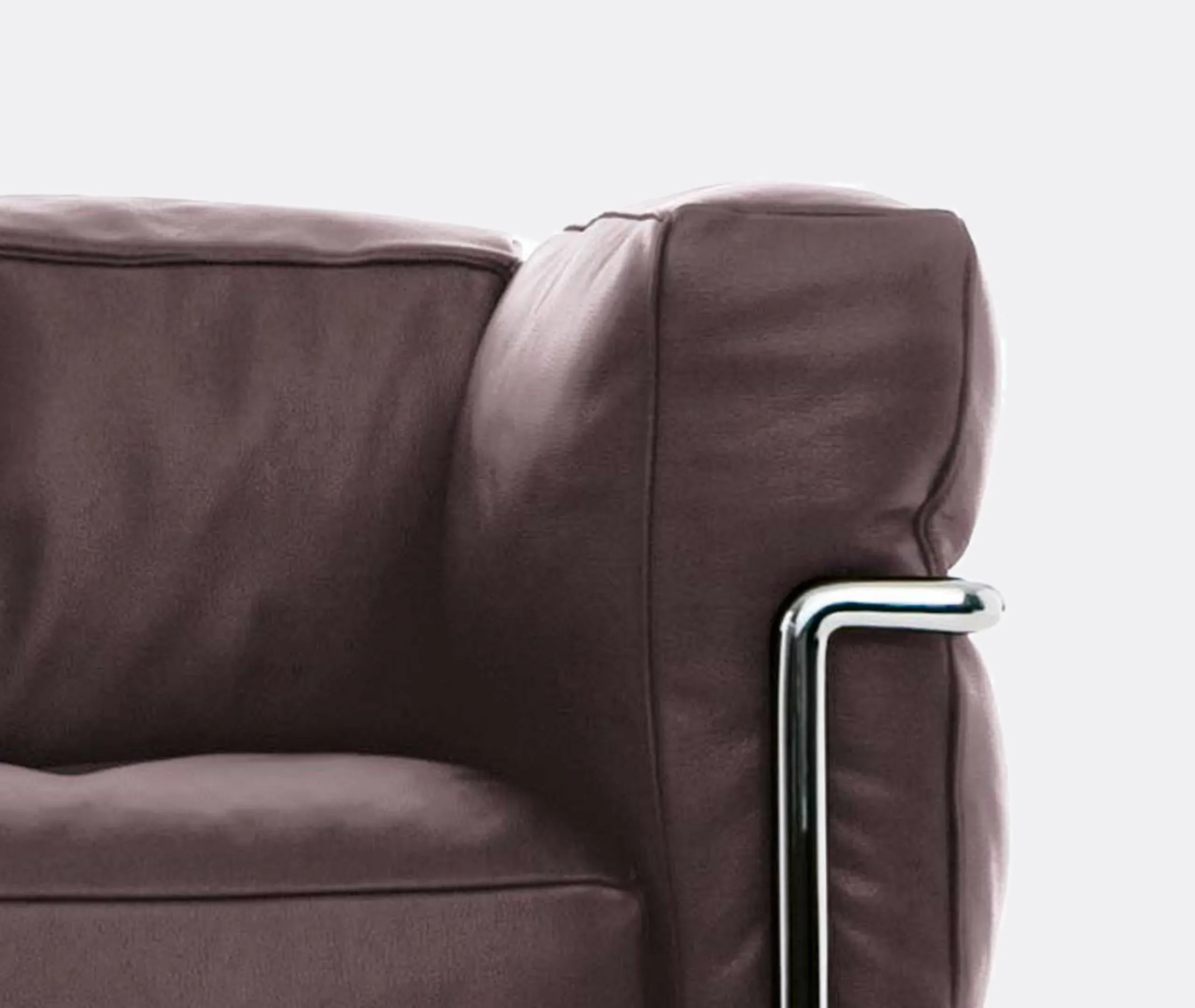 Grand Modele Padded Armchair - Brown, Leather