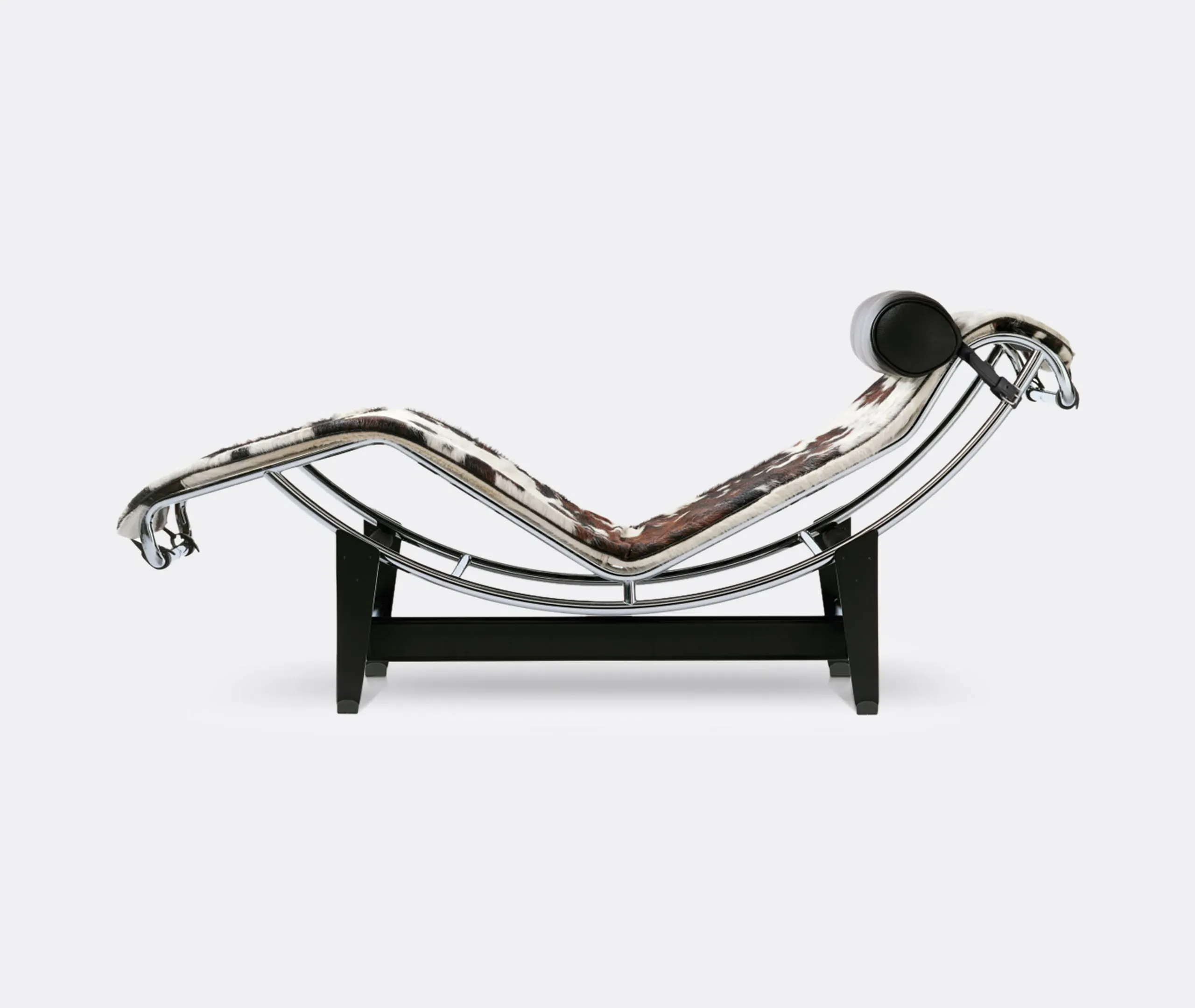 LC4 Chaise Longue with Adjustable Frame - Black