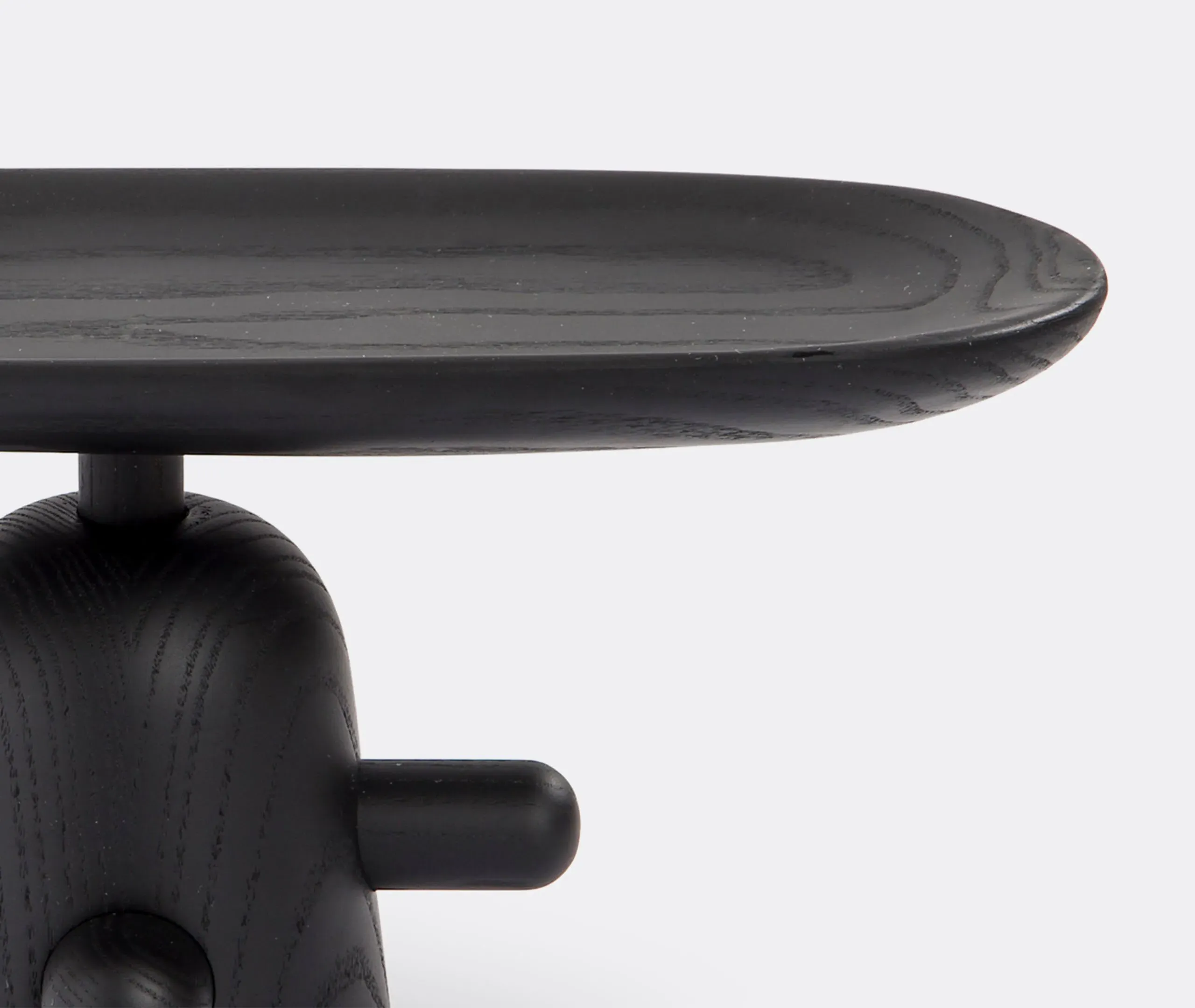 Low Centrepiece - Black, Ash Wood