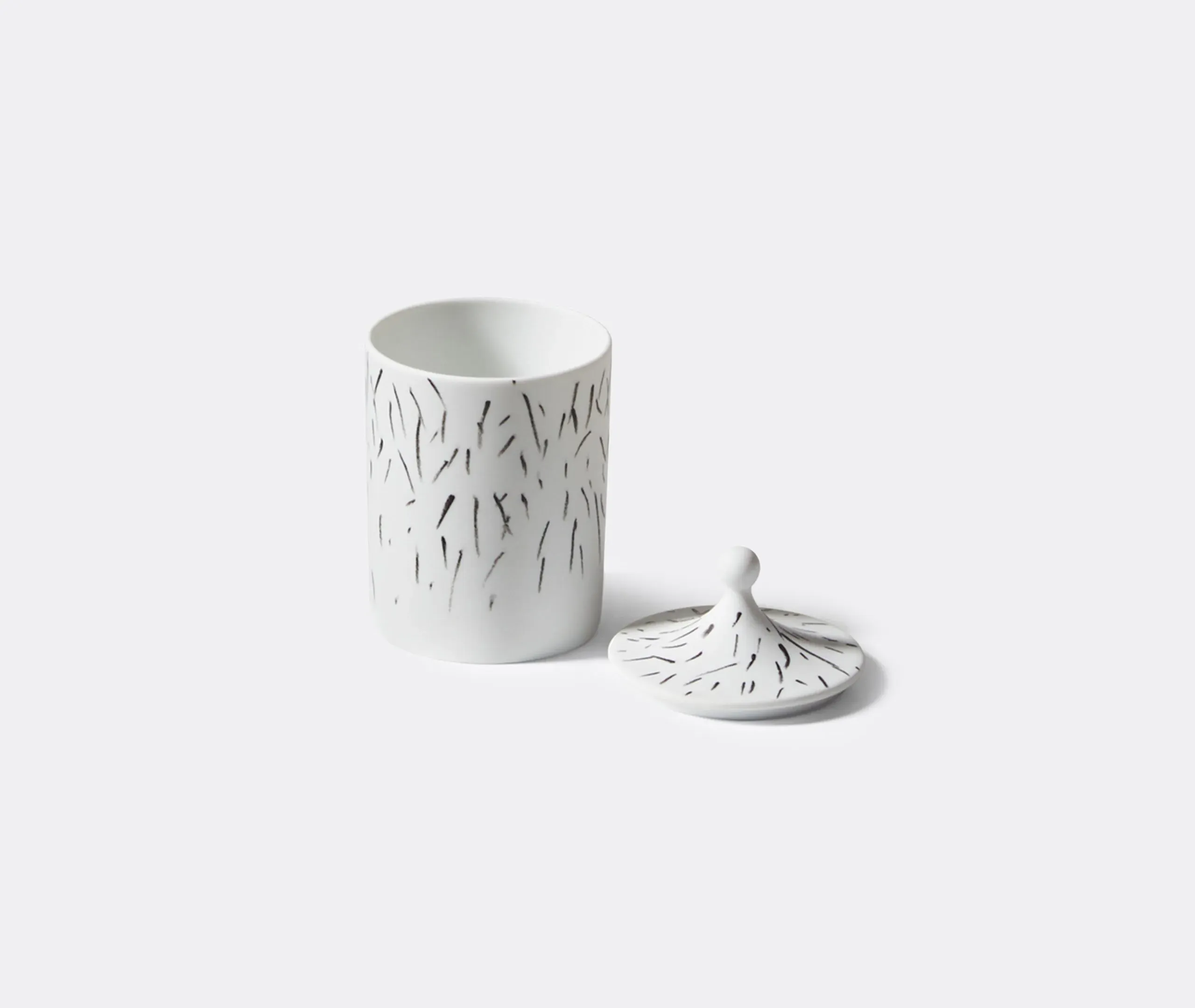 Low Spherical Container - White, Porcelain
