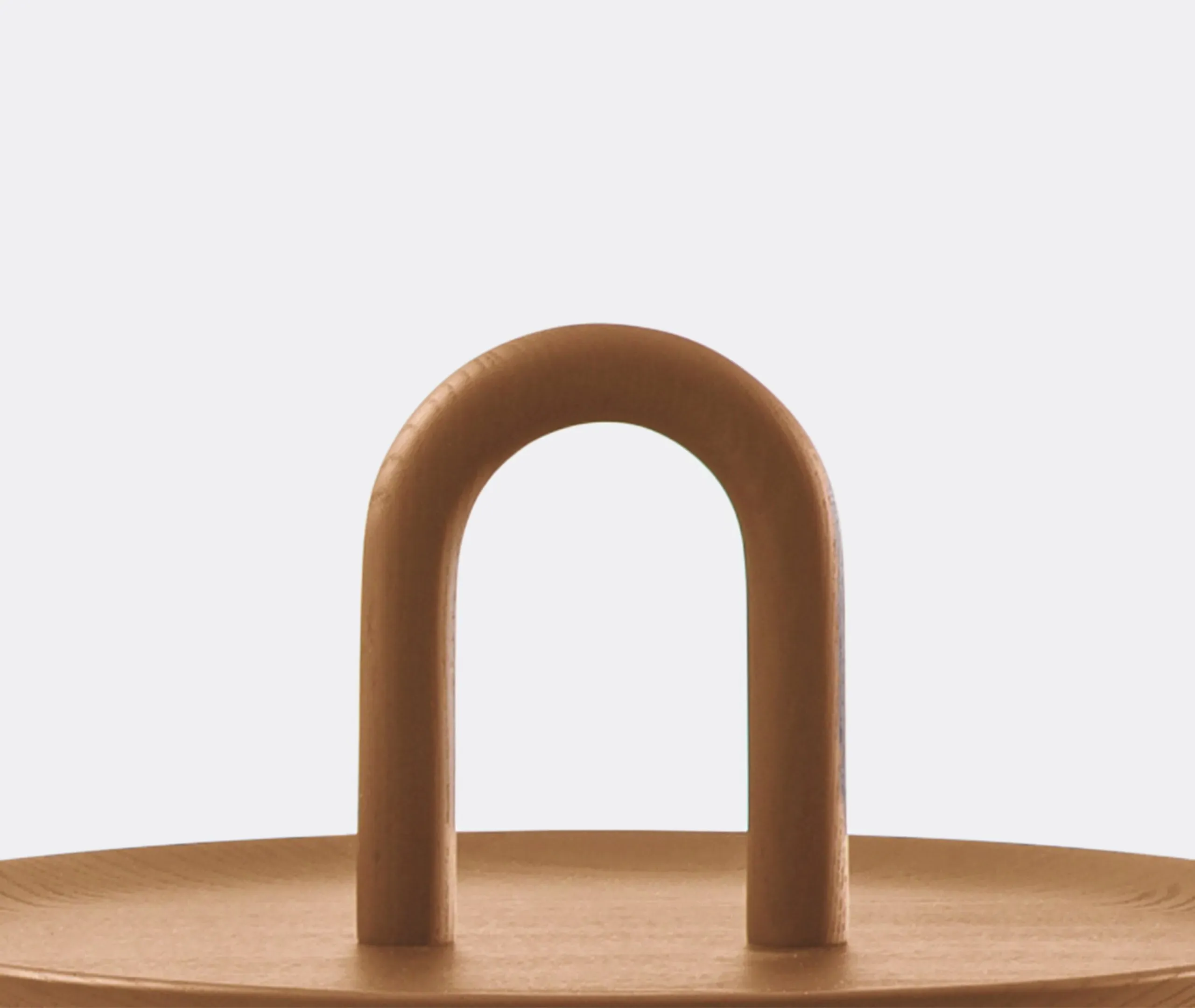 Low Table Sculptural Design - Brown, Walnut