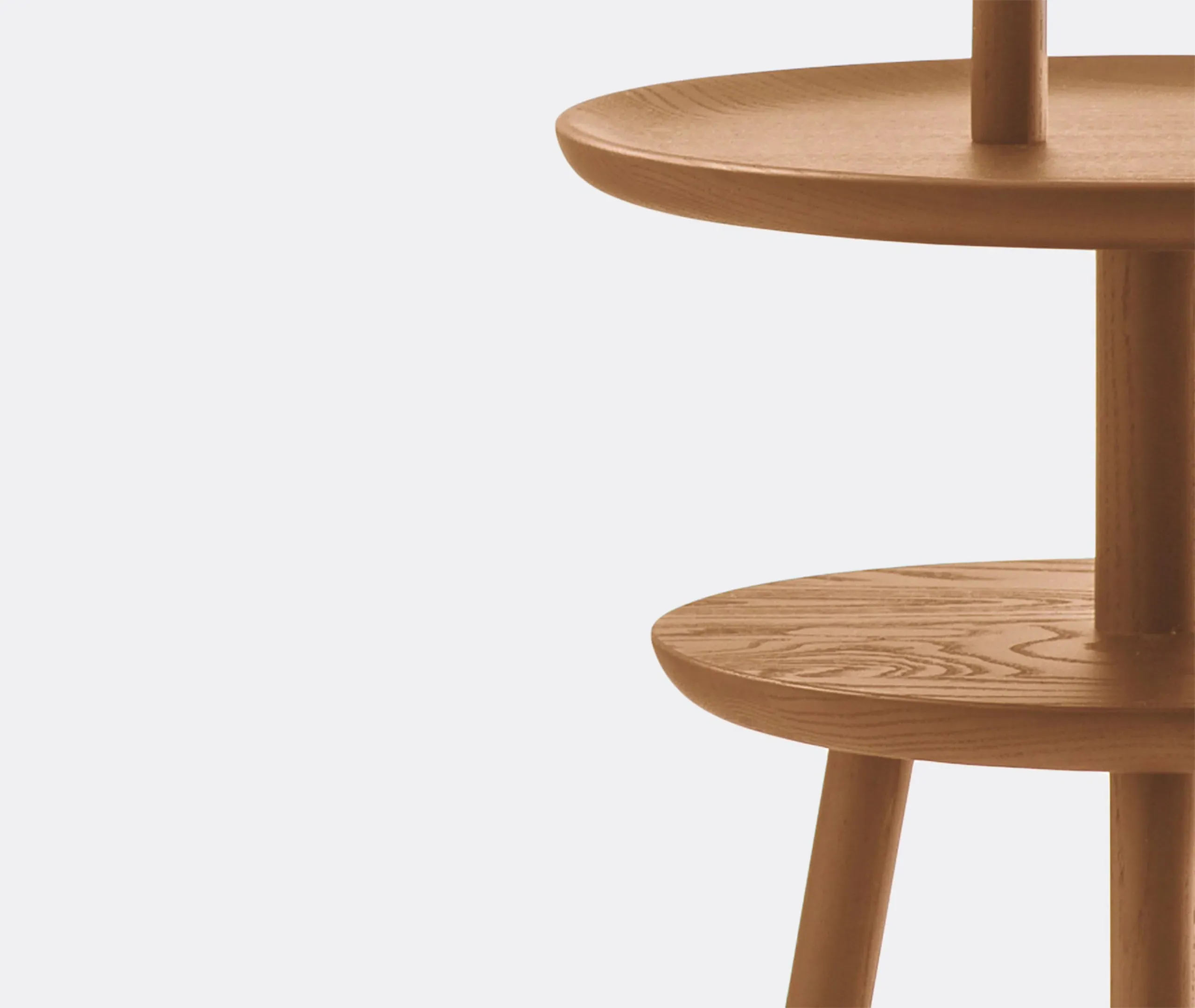 Low Table Sculptural Design - Brown, Walnut
