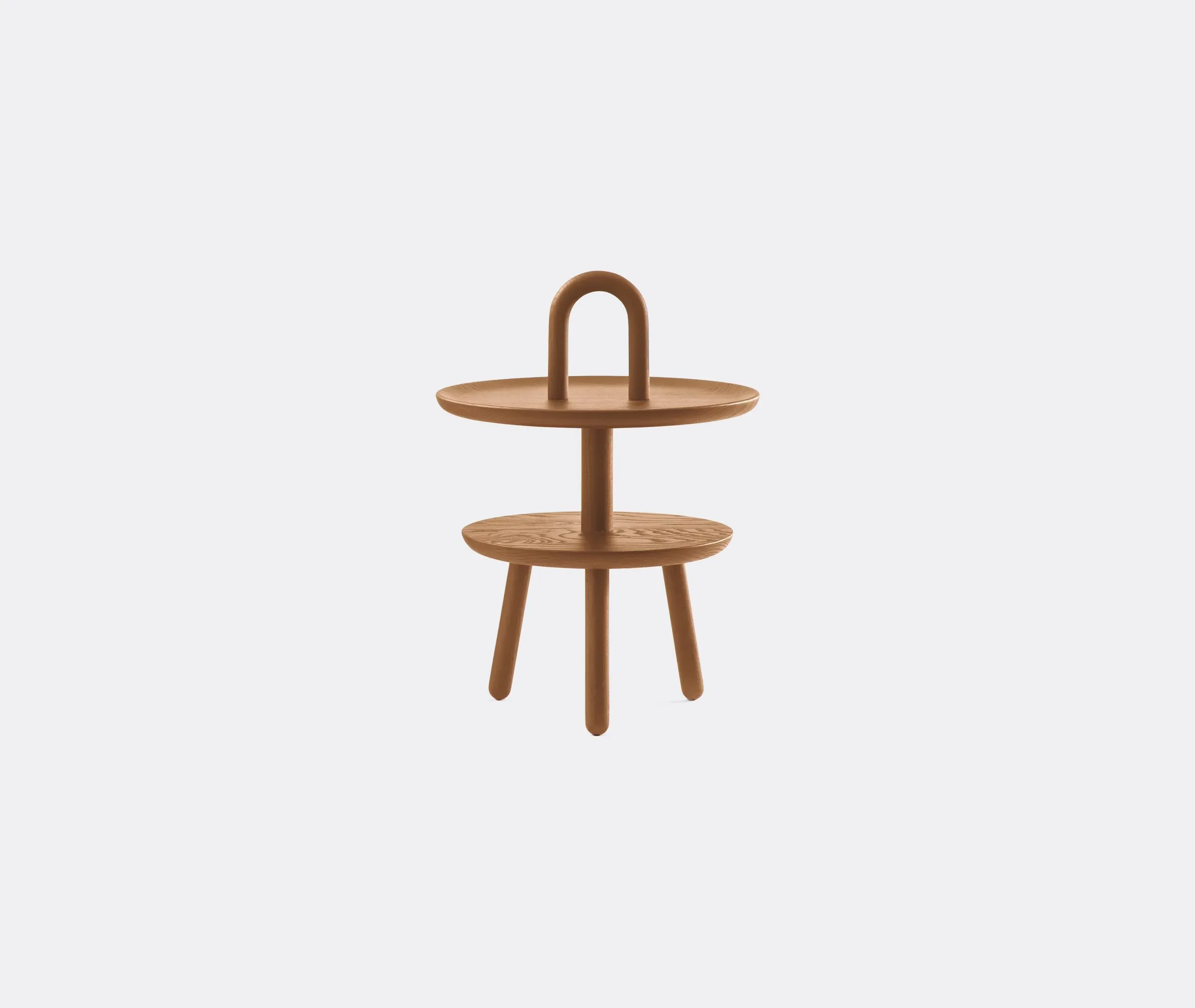 Low Table Sculptural Design - Brown, Walnut image